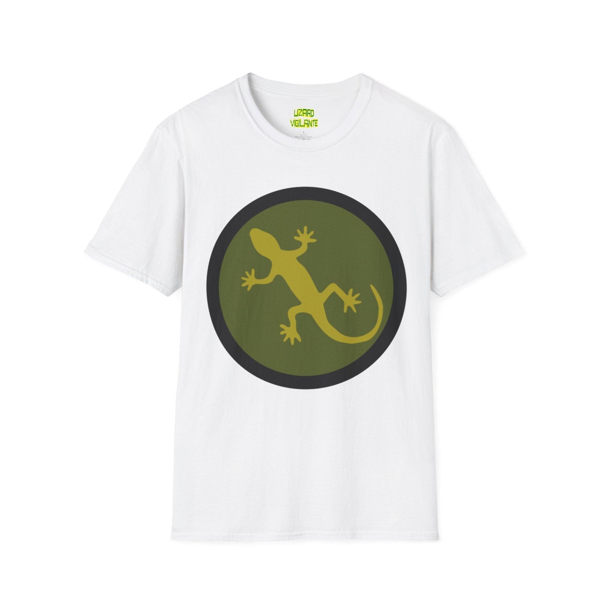 Lizard Lover Unisex Softstyle T-Shirt, White - Lizard Vigilante