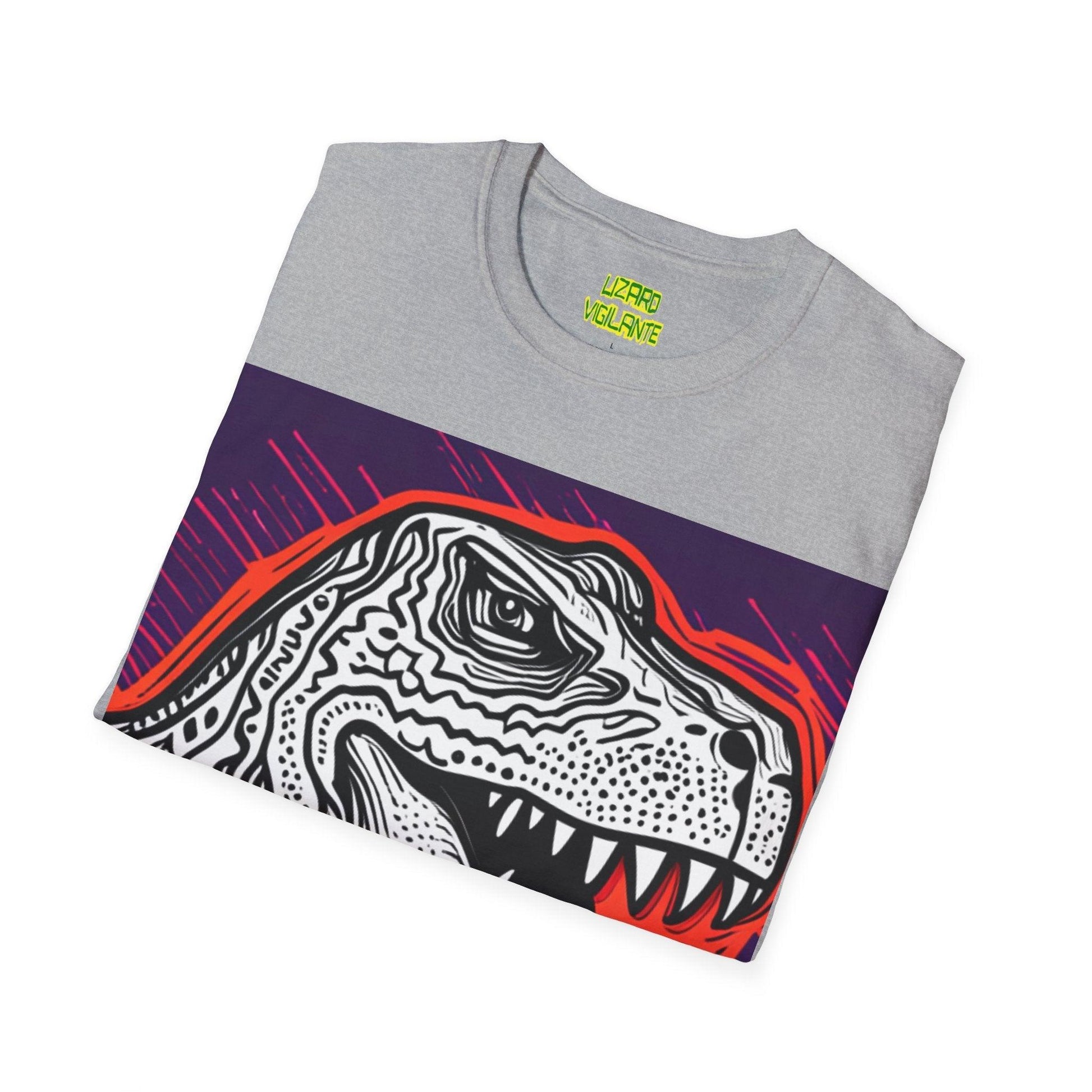 DinoGraphic Unisex Softstyle T-Shirt - Lizard Vigilante