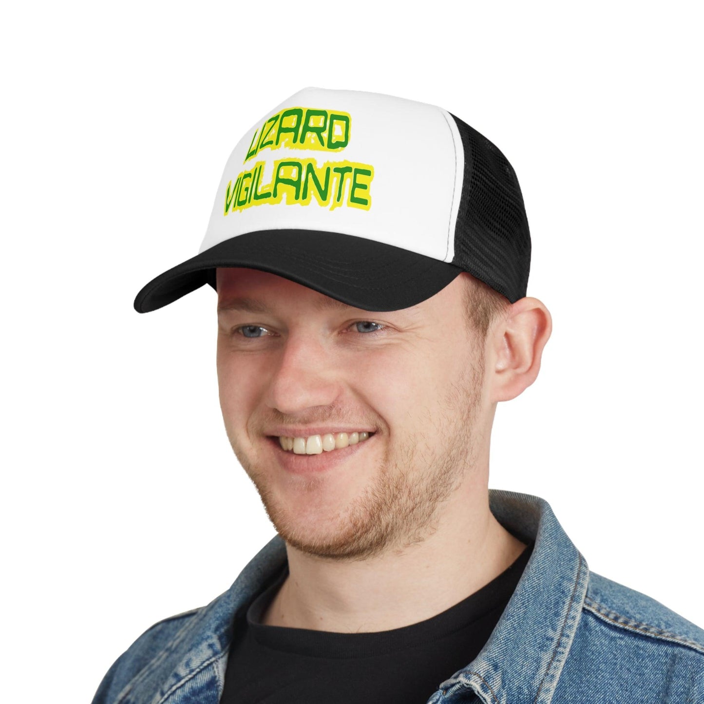 Lizard Vigilante Mesh Cap - Premium Hats from Printify - Just $14.99! Shop now at Lizard Vigilante