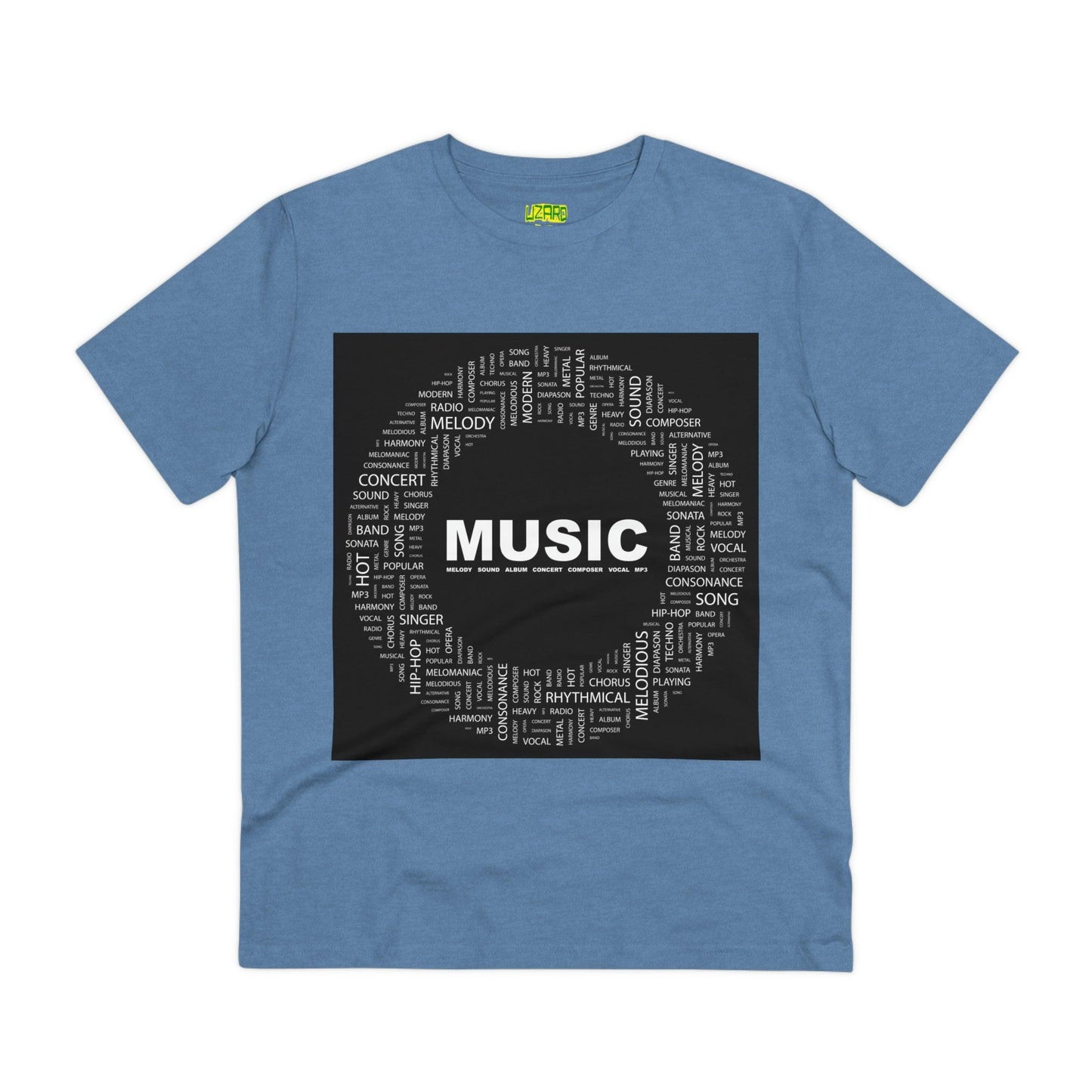 Music Circ Graphic Organic Creator T-shirt - Unisex - Lizard Vigilante