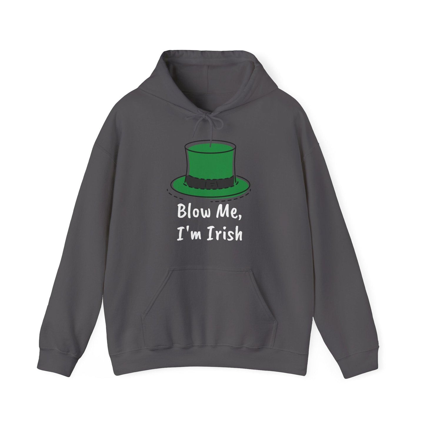 Blow Me, I'm Irish St. Patrick's Day Unisex Heavy Blend™ Hooded Sweatshirt - Lizard Vigilante