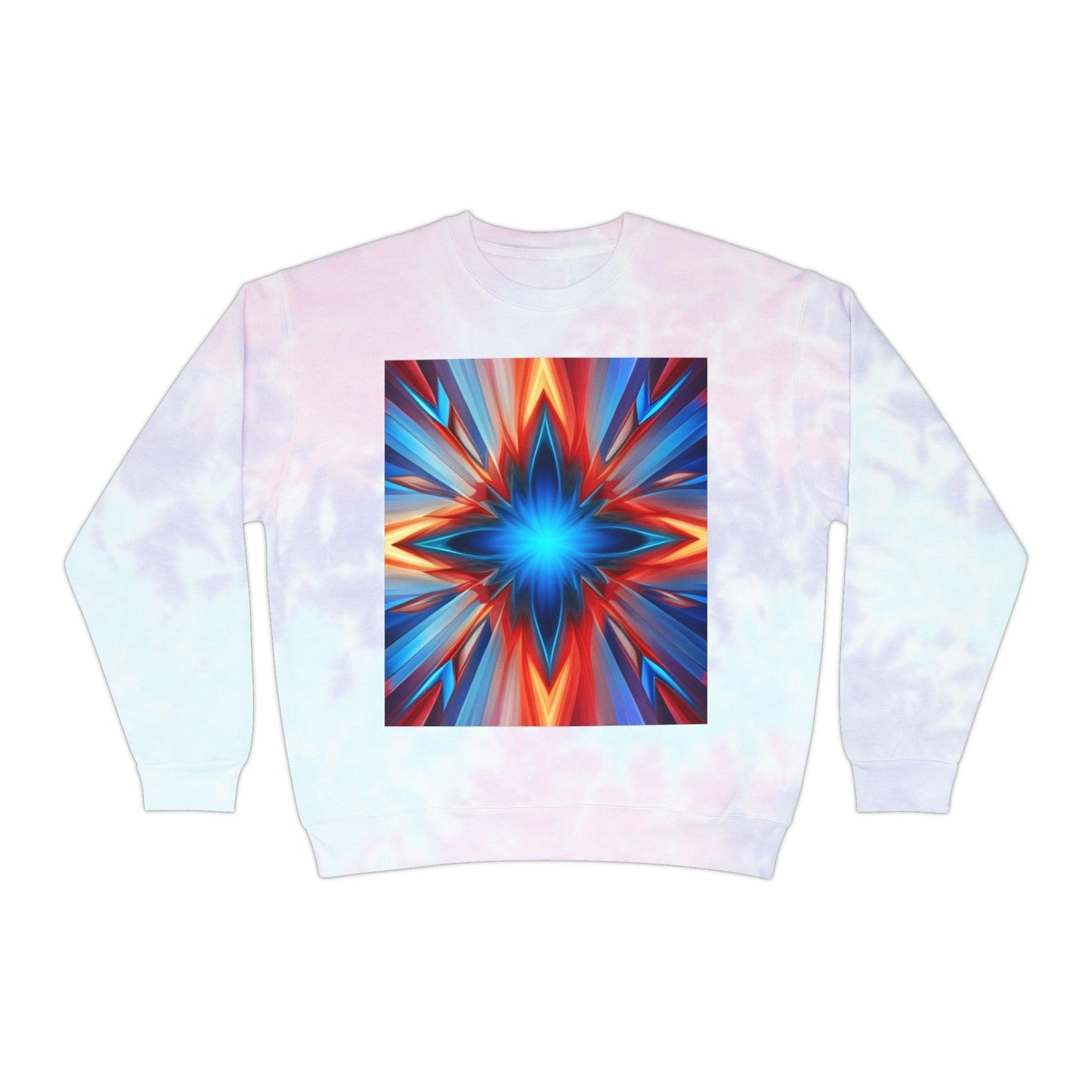 Comfortable StarBust Unisex Tie-Dye Sweatshirt - Lizard Vigilante