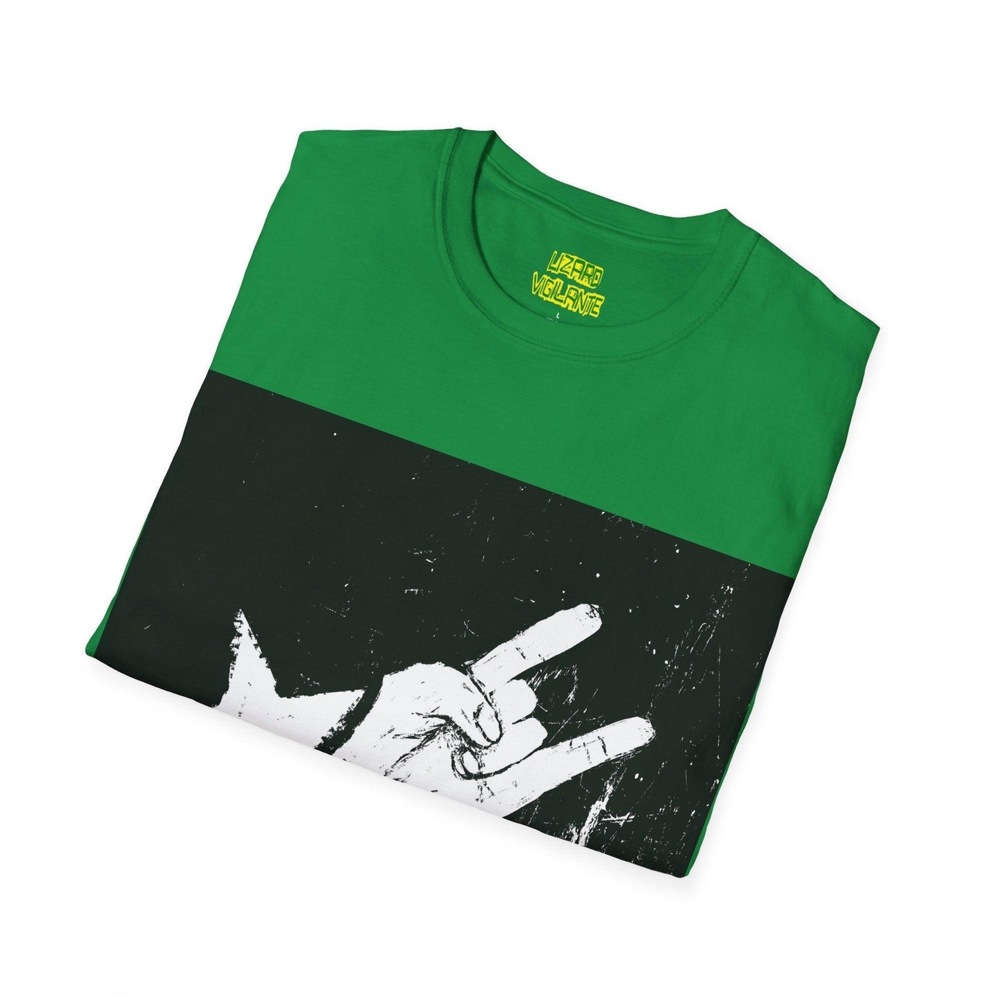 Rockstar Hand Sign Unisex Softstyle T-Shirt - Lizard Vigilante