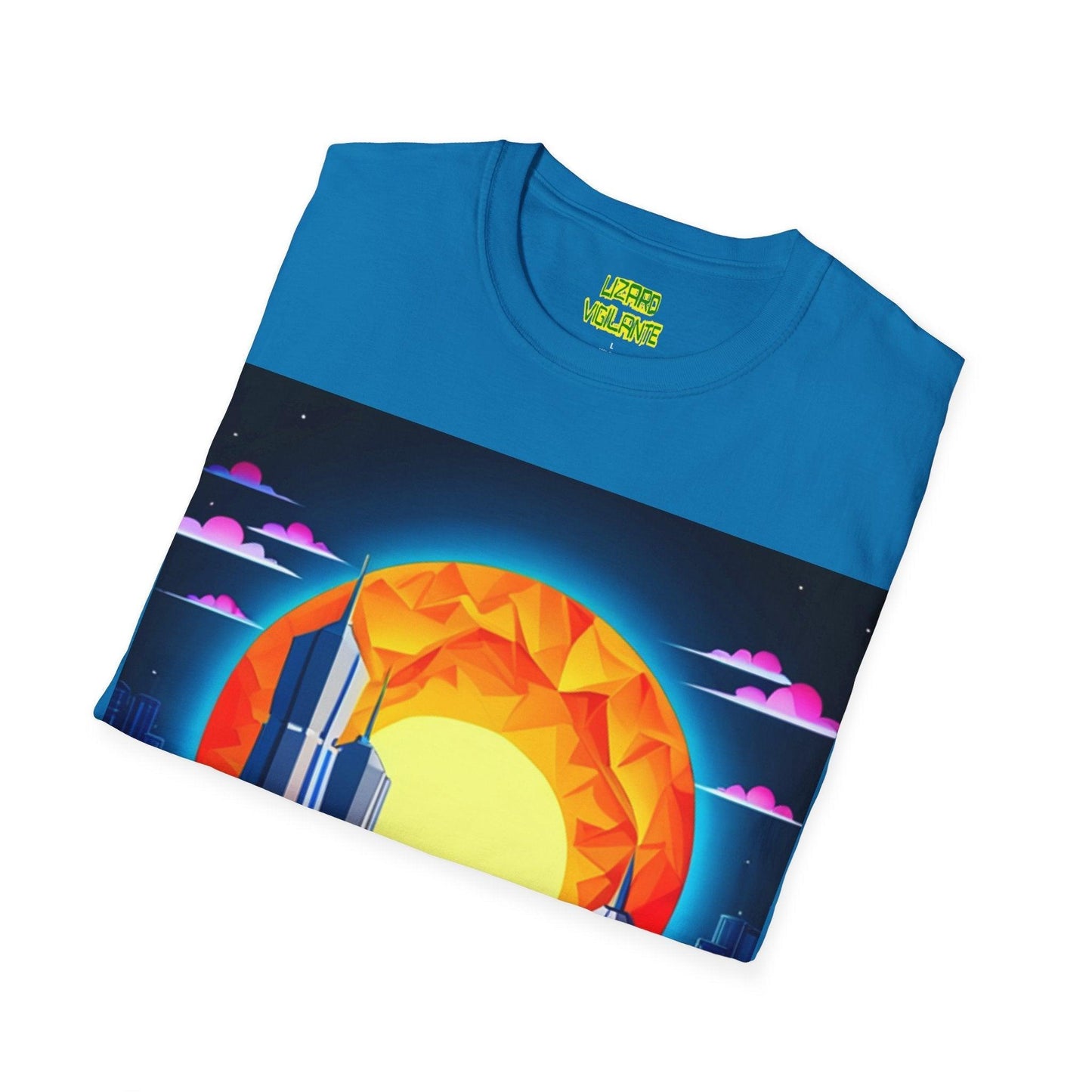 Eclipsed Fiver Unisex Softstyle T-Shirt - Lizard Vigilante