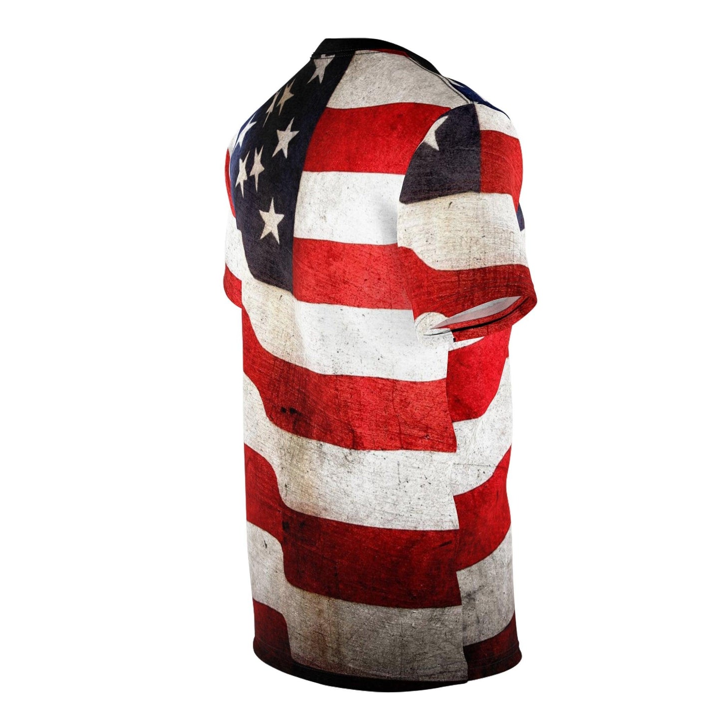 American Flag Photograph Unisex Tee Shirt - Lizard Vigilante