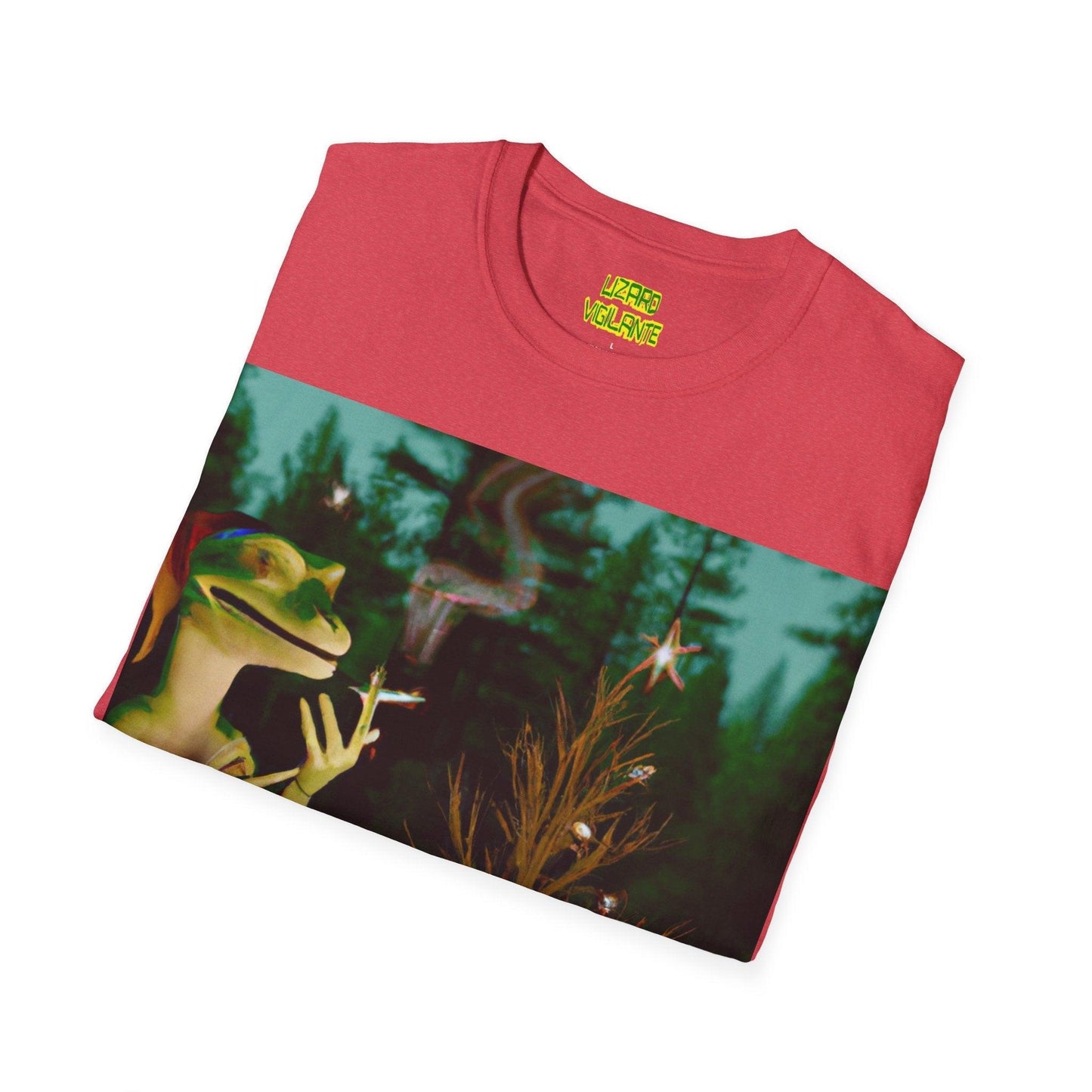 It's A Lizard Vigilante Xmas Unisex Softstyle T-Shirt - Lizard Vigilante