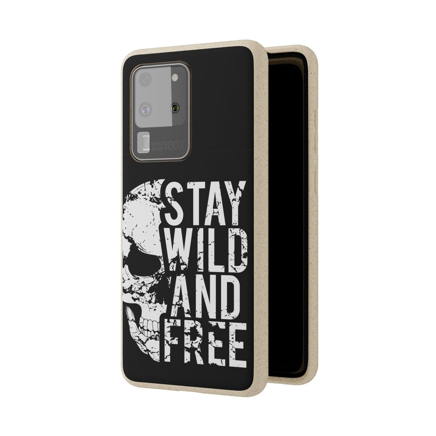 Stay Wild And Free Skull Biodegradable Cases - Lizard Vigilante