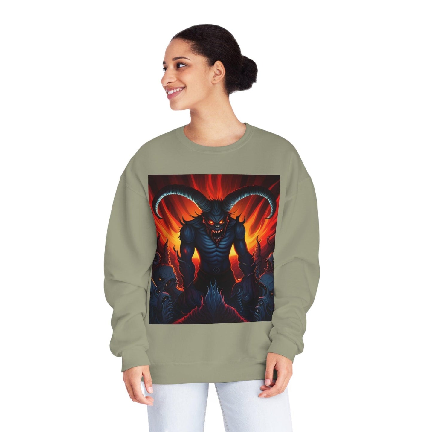 Horny Devil Unisex NuBlend® Crewneck Sweatshirt - Lizard Vigilante