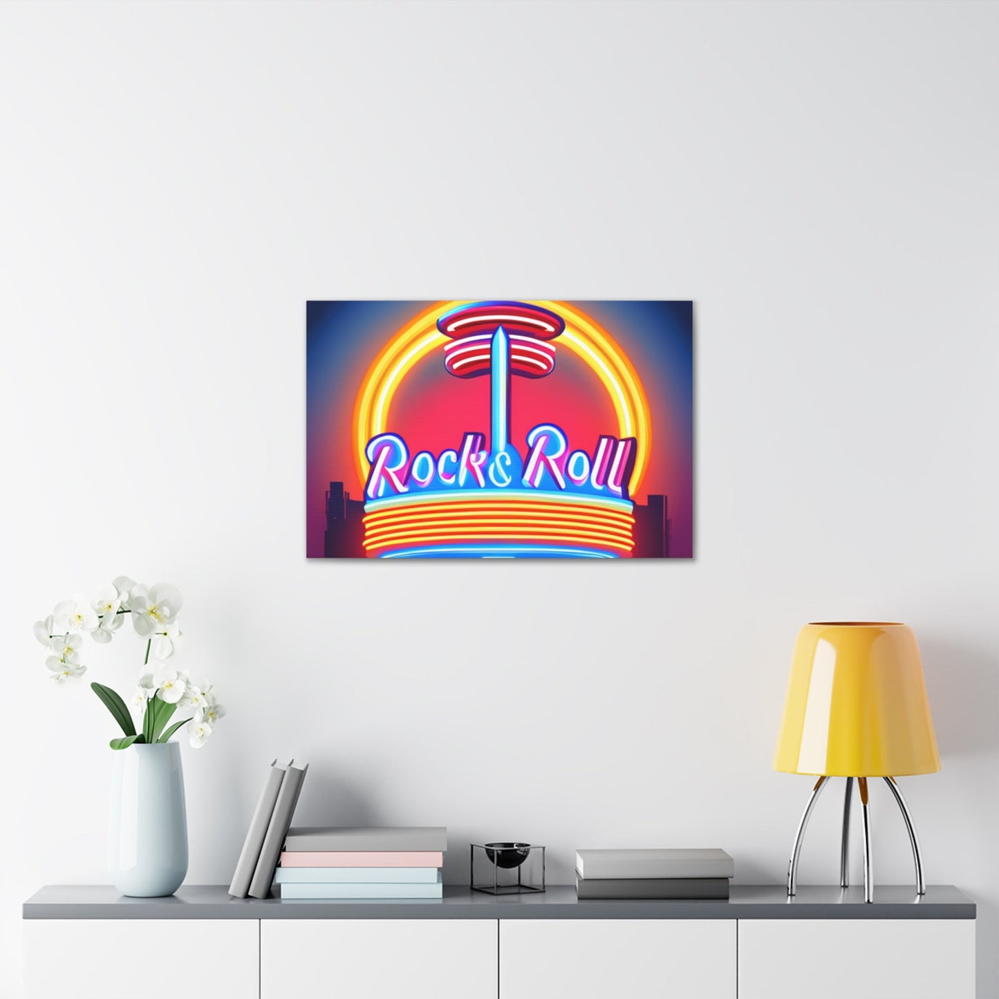 Rock & Roll Diner Canvas Gallery Wraps by Lizard Vigilante - Lizard Vigilante