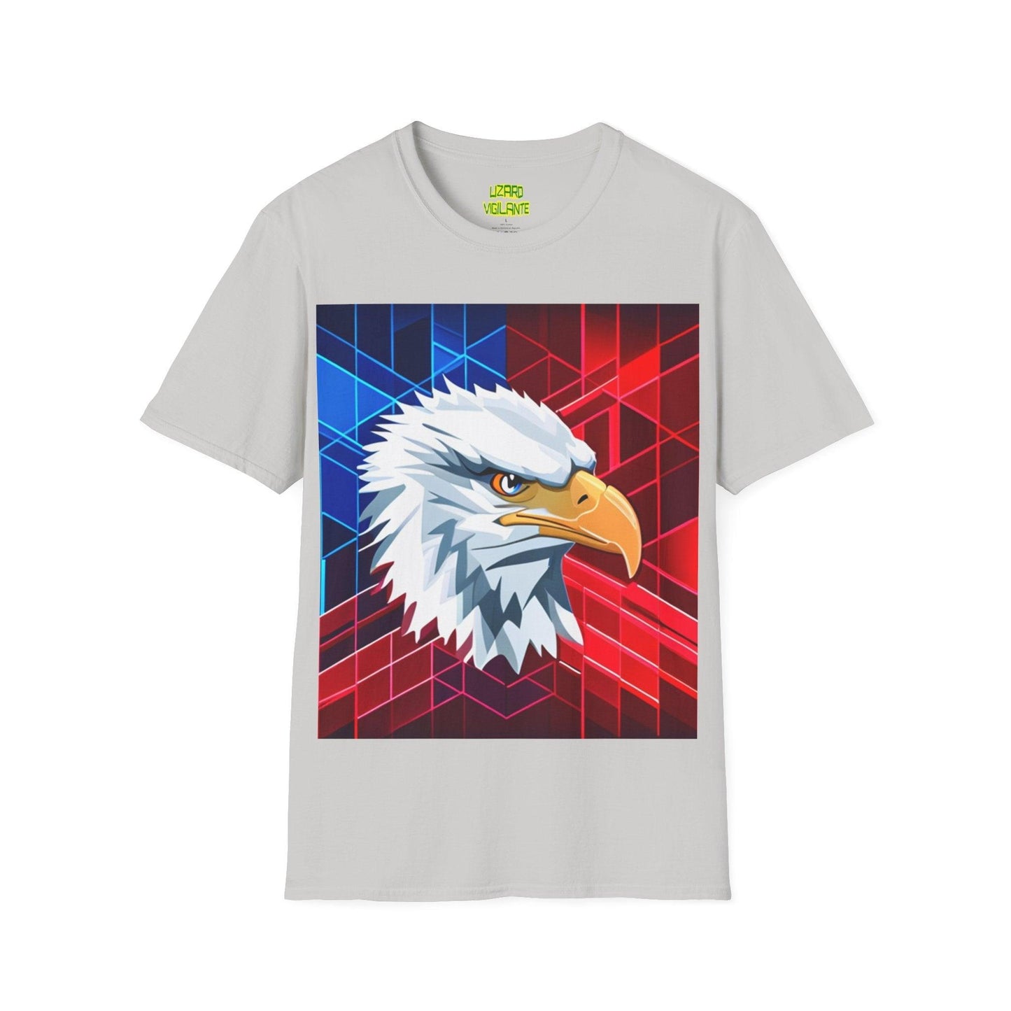 Geometric Eagle Bird Unisex Softstyle T-Shirt - Lizard Vigilante