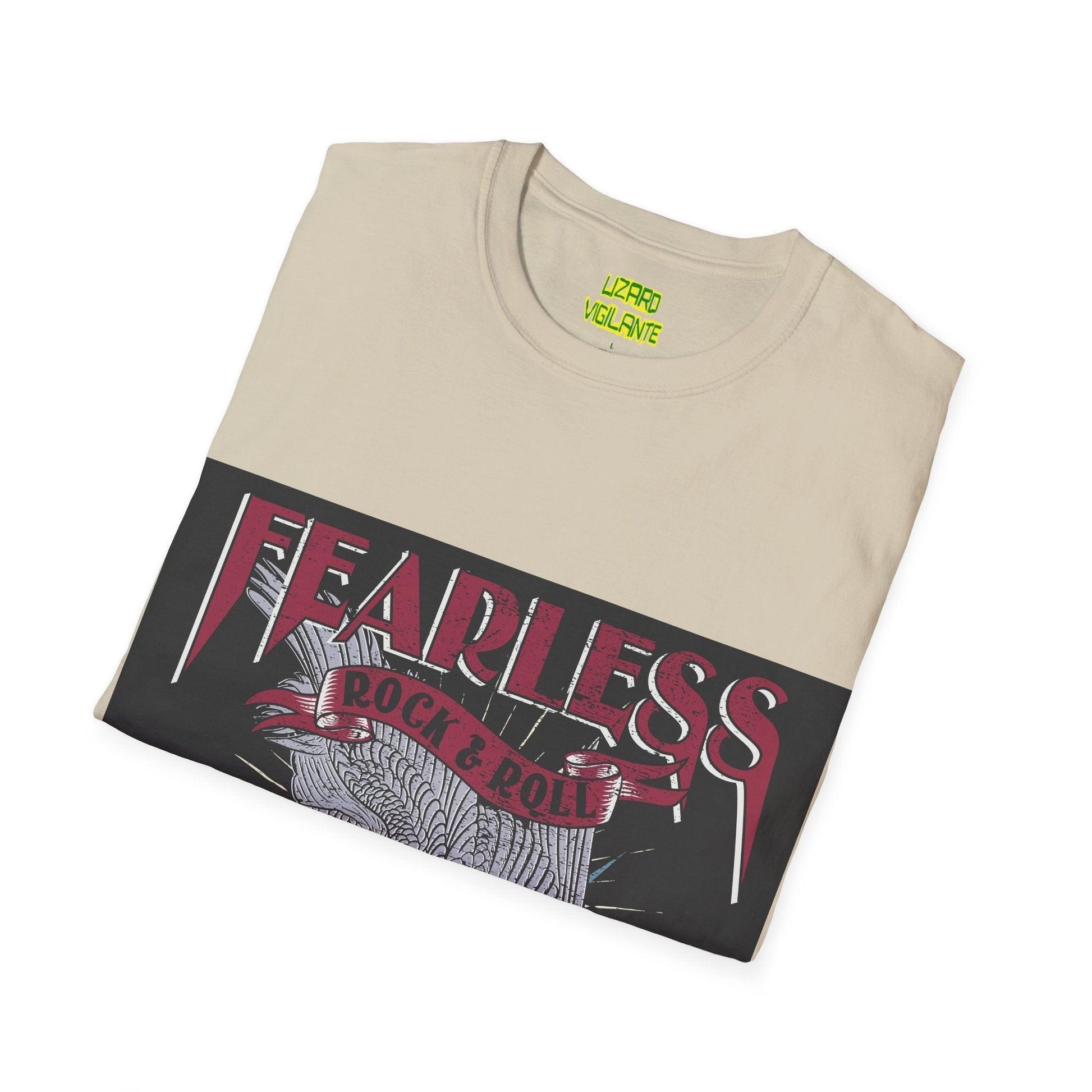 Fearless Rock & Roll Unisex Softstyle T-Shirt - Lizard Vigilante