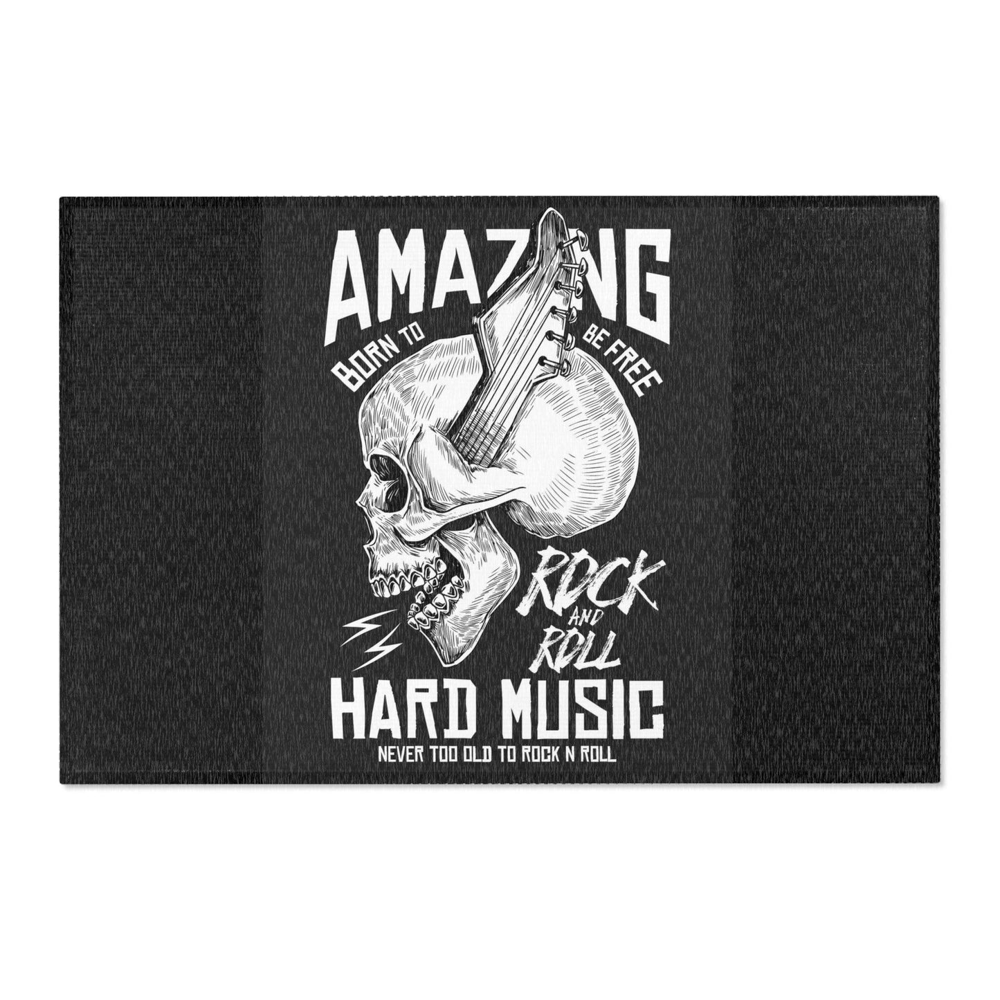 Amazing Hard Music Area Rugs - Lizard Vigilante