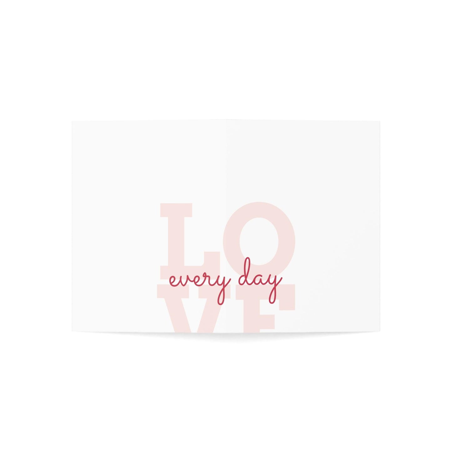 Love every day Greeting Cards (1, 10, 30, and 50pcs) Valentine's Day Holiday, Anytime - Lizard Vigilante