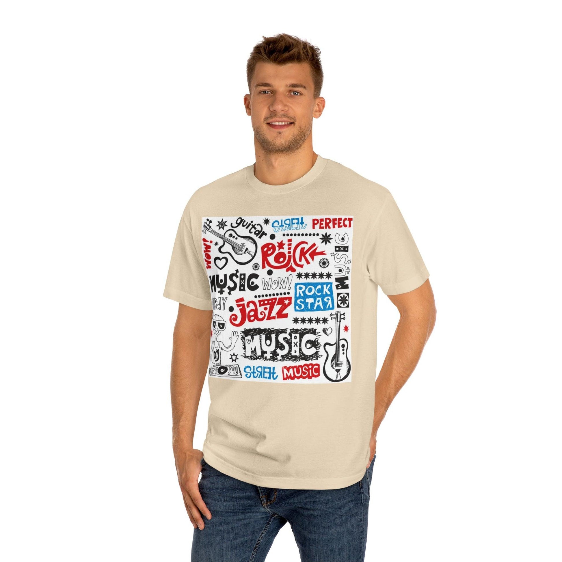 Music Doodle Collage' Unisex Classic Tee - Lizard Vigilante