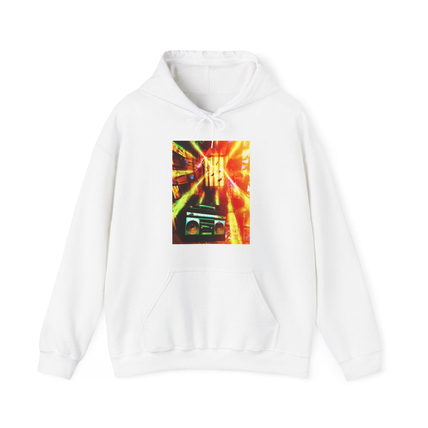 Prison BoomBox Light Burst Unisex Heavy Blend™ Hooded Sweatshirt - Lizard Vigilante