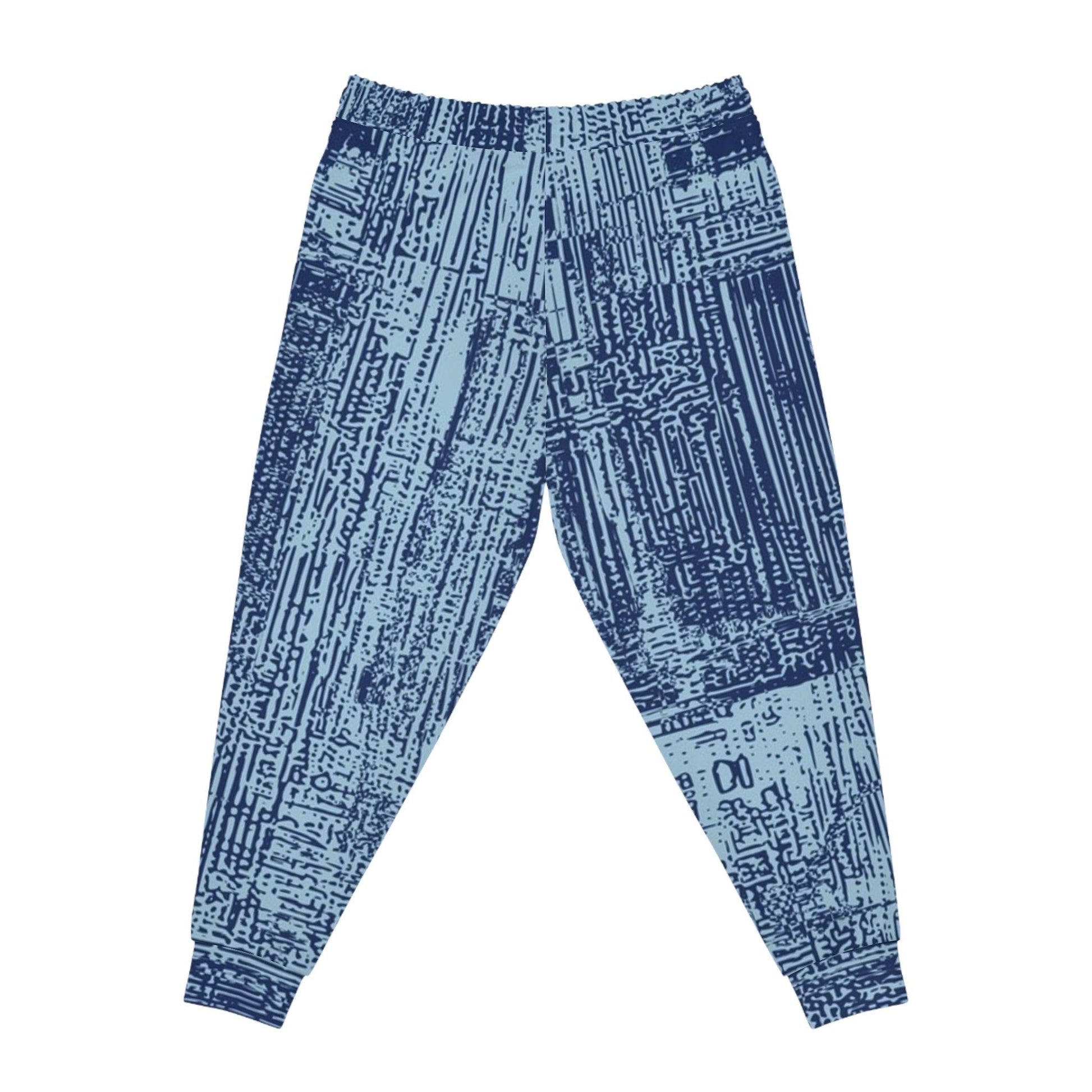 Blue Shed Side Athletic Joggers - Lizard Vigilante