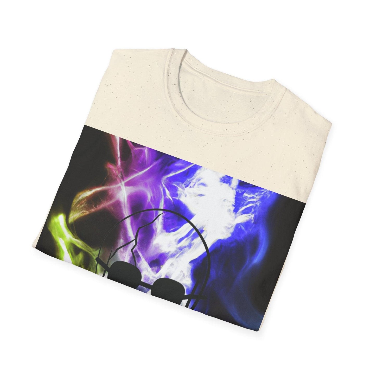 Neon Smoke Show Skull Unisex Softstyle T-Shirt - Lizard Vigilante