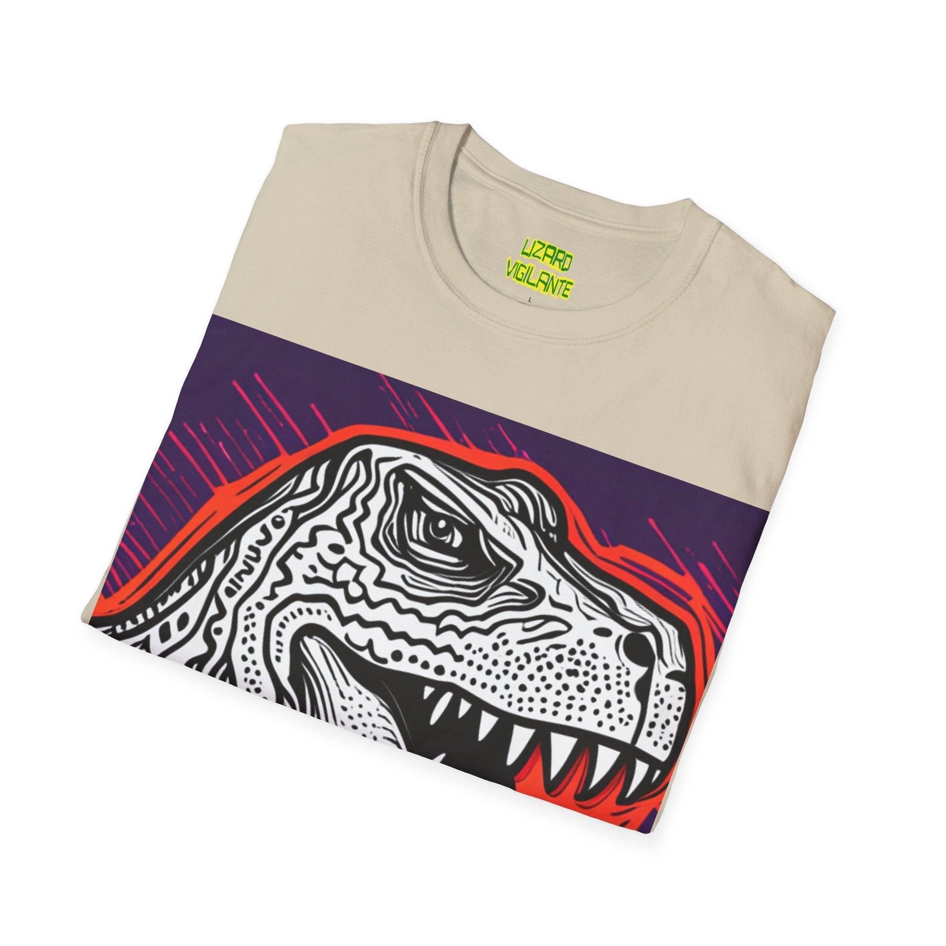 DinoGraphic Unisex Softstyle T-Shirt - Lizard Vigilante