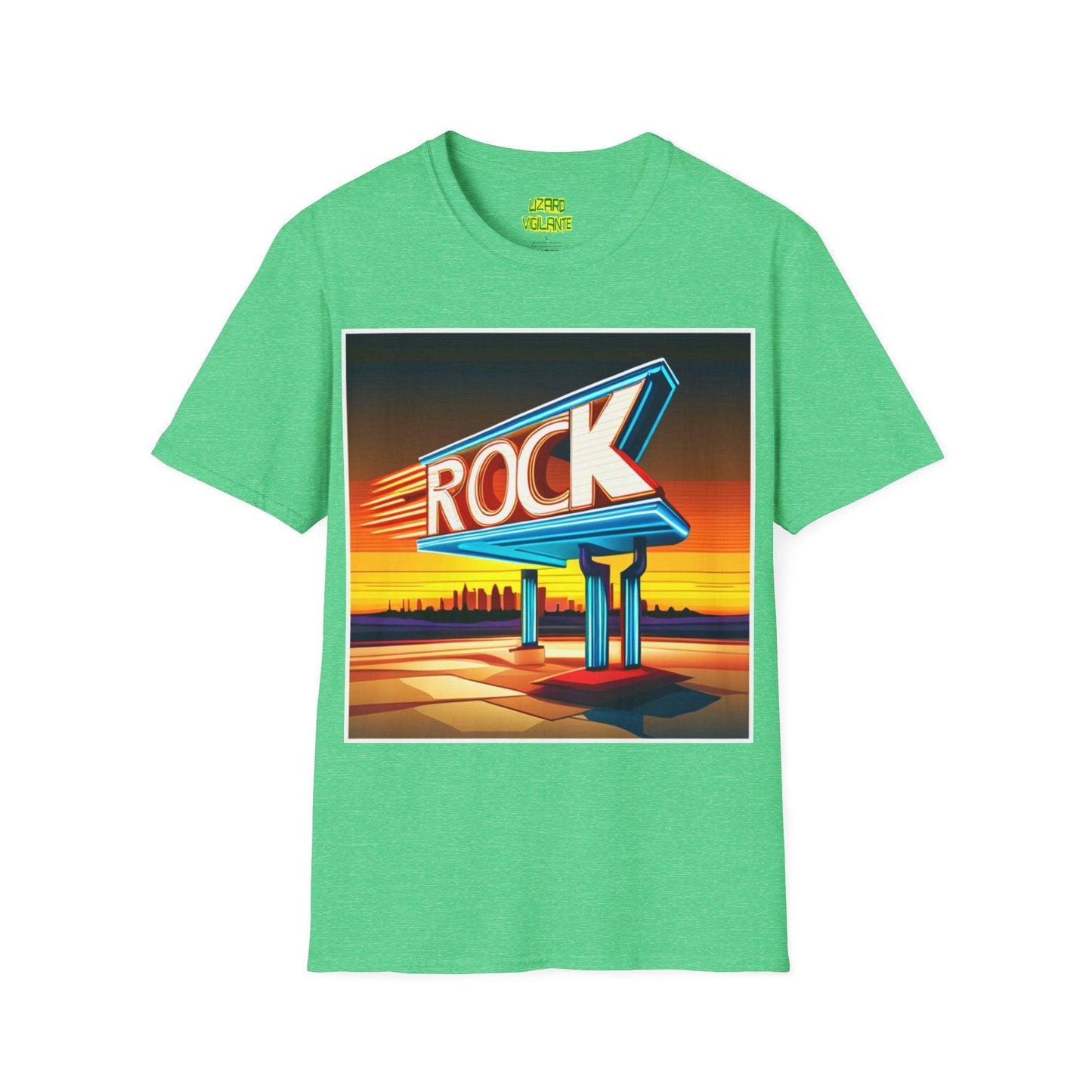 Rock Sign Gas Unisex Softstyle T-Shirt - Lizard Vigilante