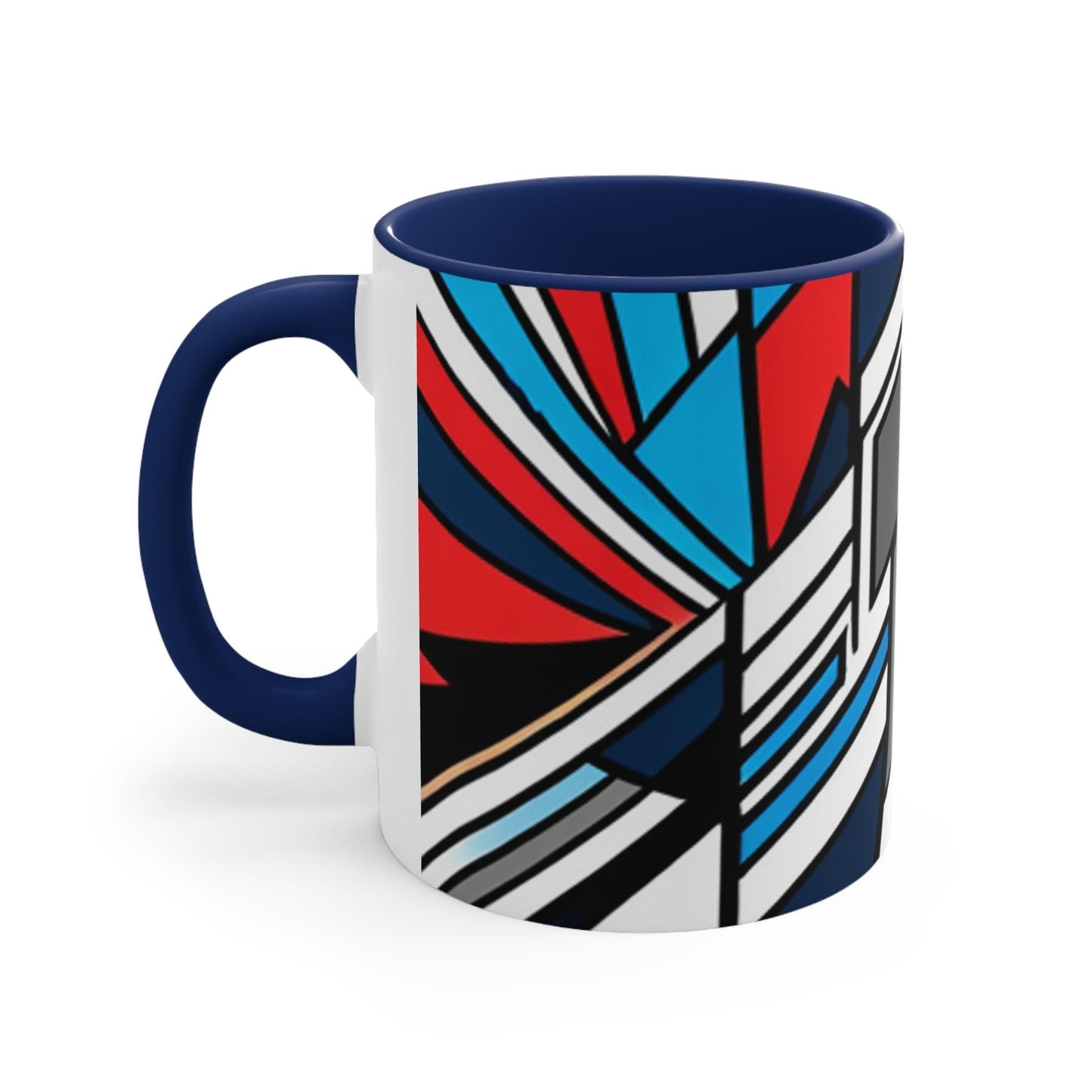 Geometricked Accent Coffee Mug, 11oz - Lizard Vigilante