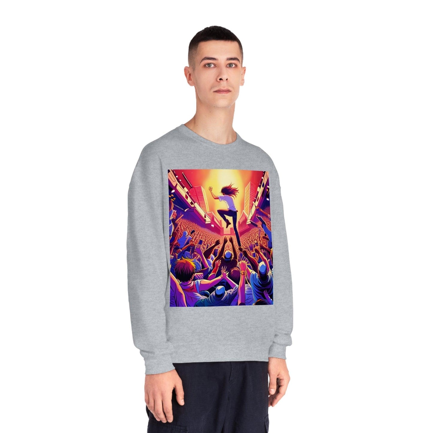 Metal Anime Unisex NuBlend® Crewneck Sweatshirt - Lizard Vigilante