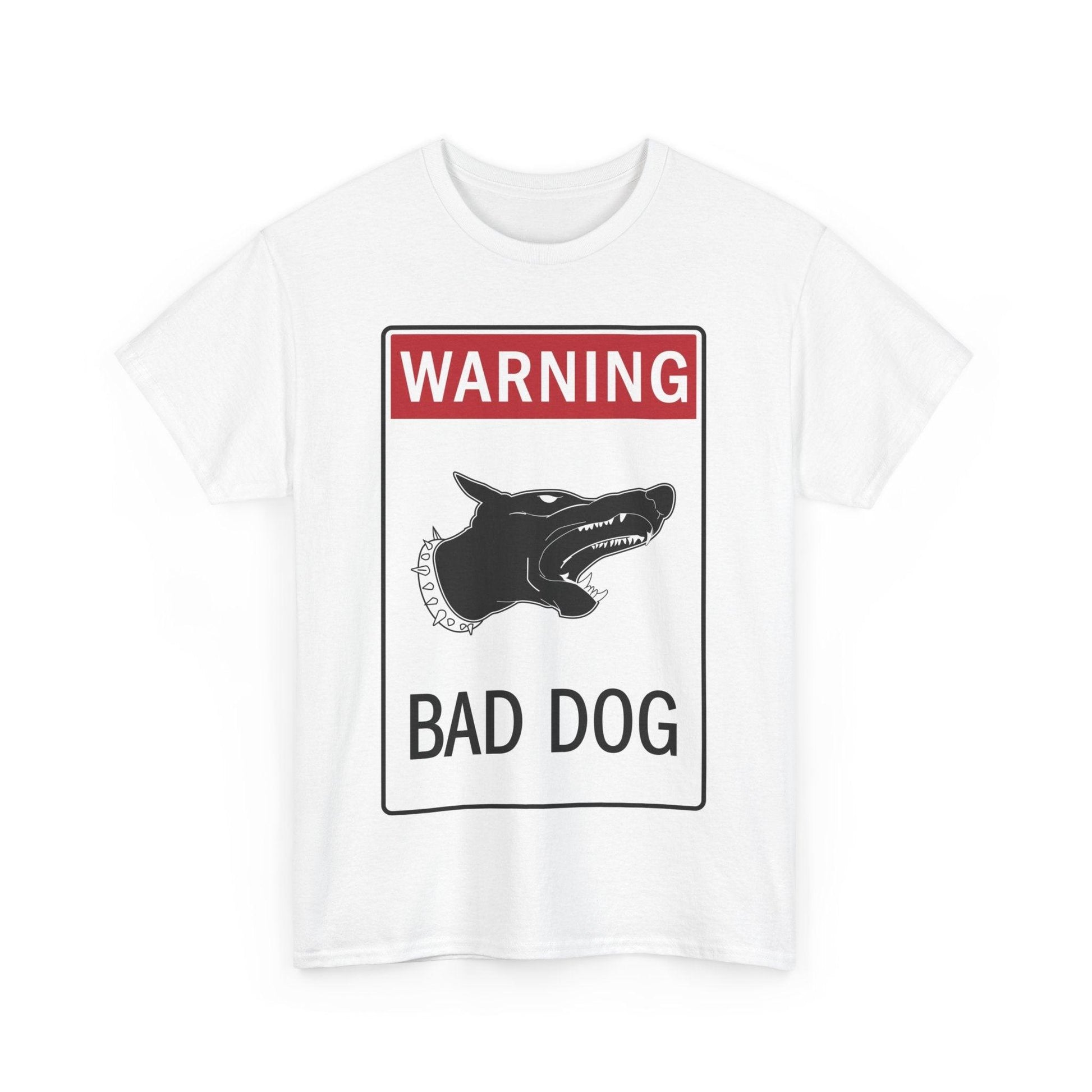 Warning Bad Dog Unisex Heavy Cotton Tee - Lizard Vigilante