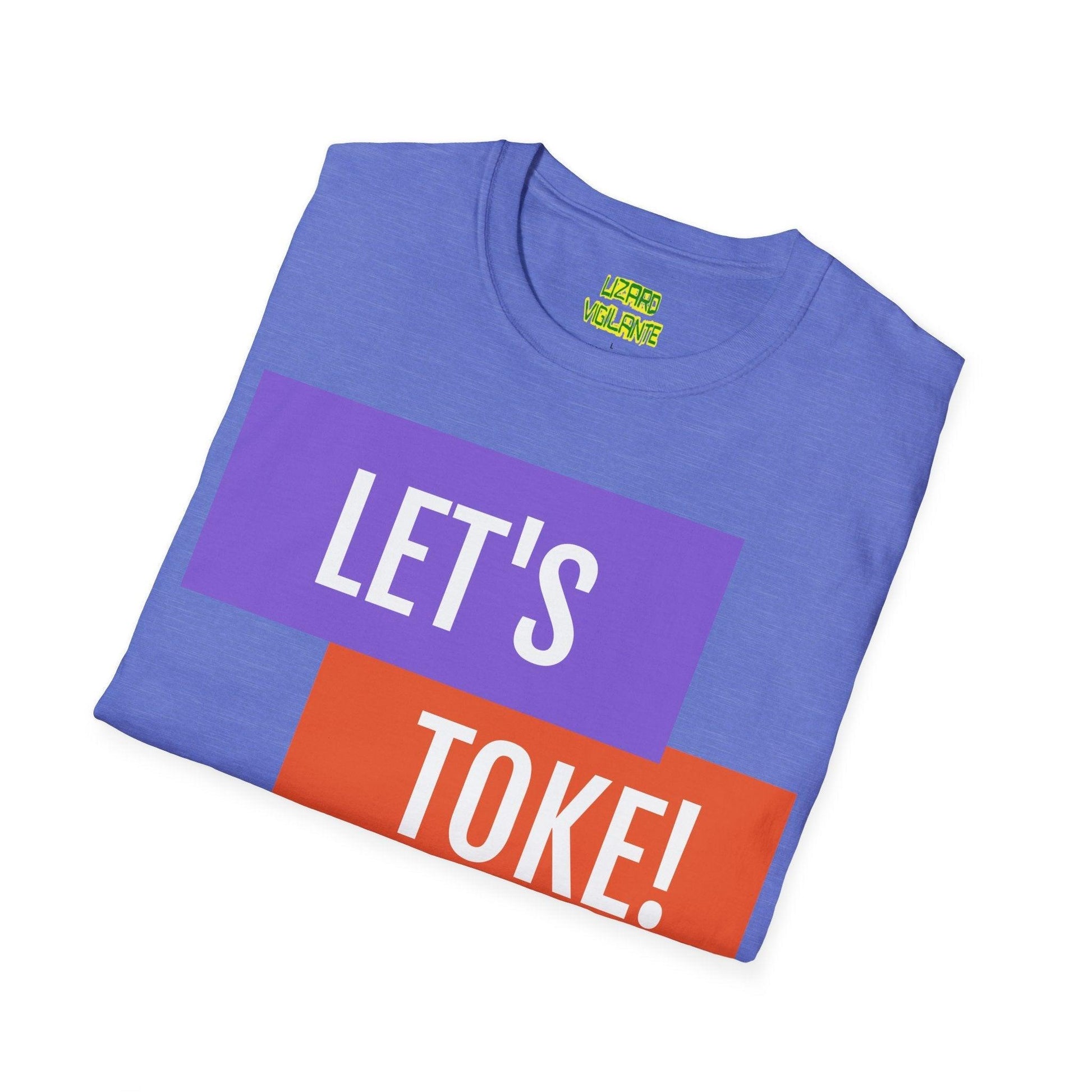 LET'S TOKE! With GreenLeaf Silo Unisex Softstyle T-Shirt / Weed Band Tee - Lizard Vigilante