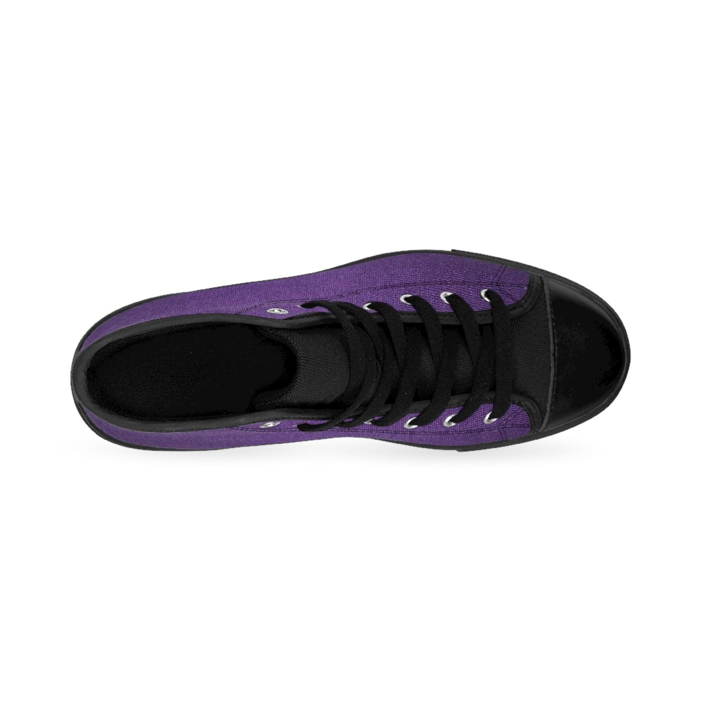 Faux Purple Silk Women's Classic Sneakers - Lizard Vigilante