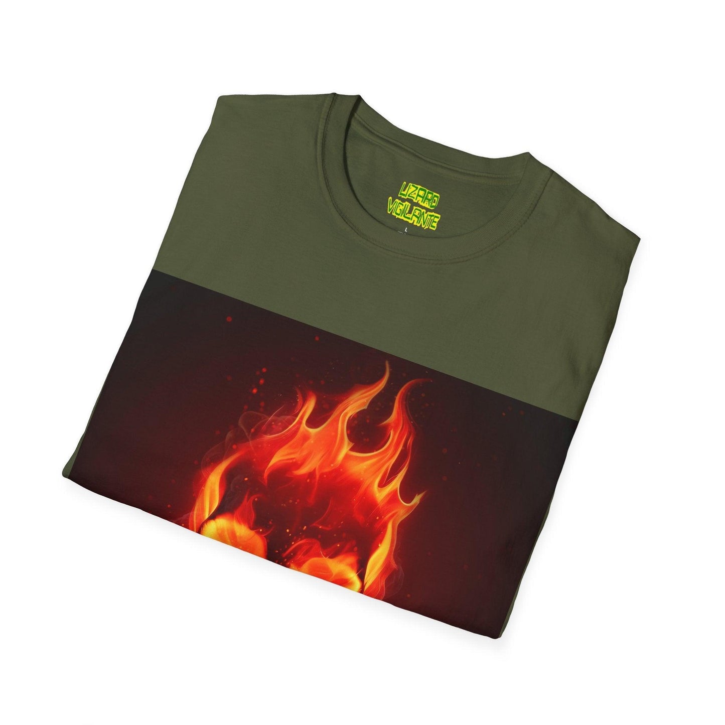 Flamehead Unisex Softstyle T-Shirt - Lizard Vigilante