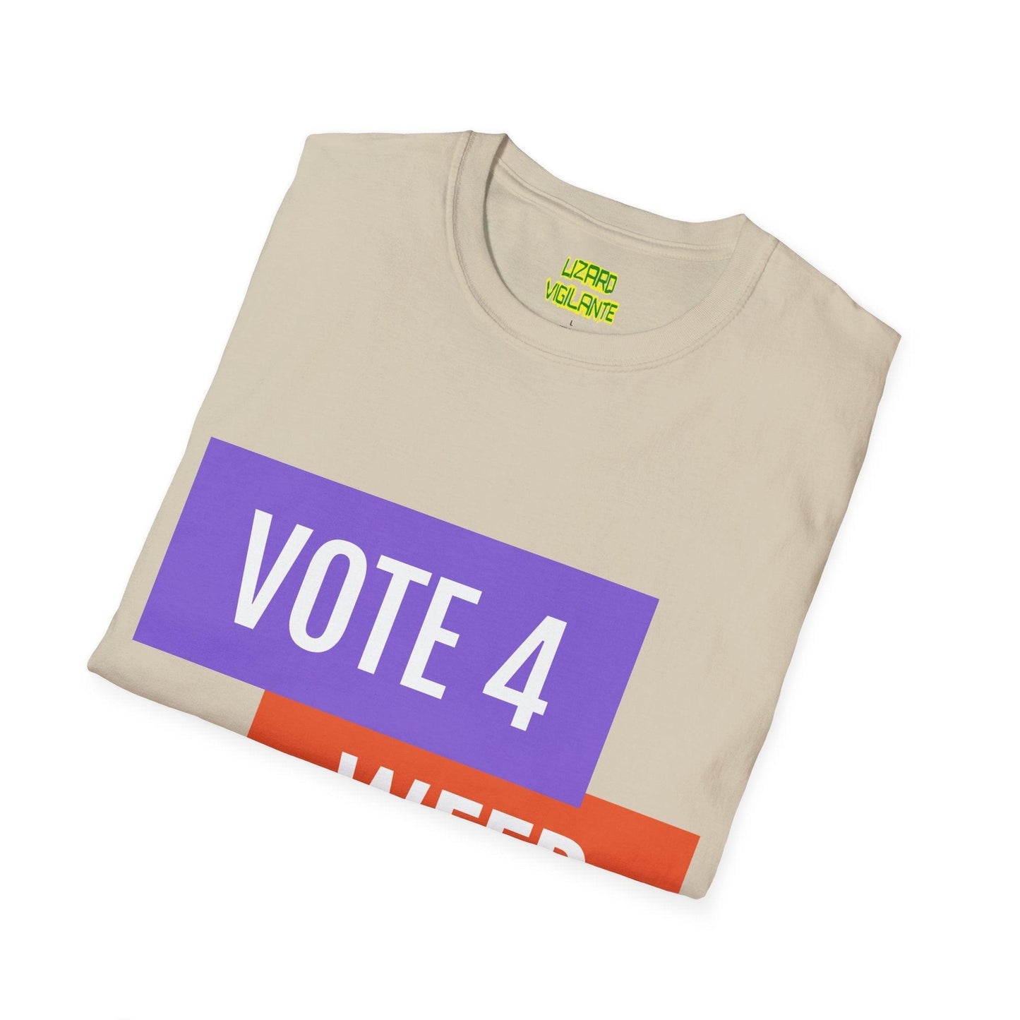 VOTE 4 WEED Unisex Softstyle T-Shirt / Pot Tee - Lizard Vigilante