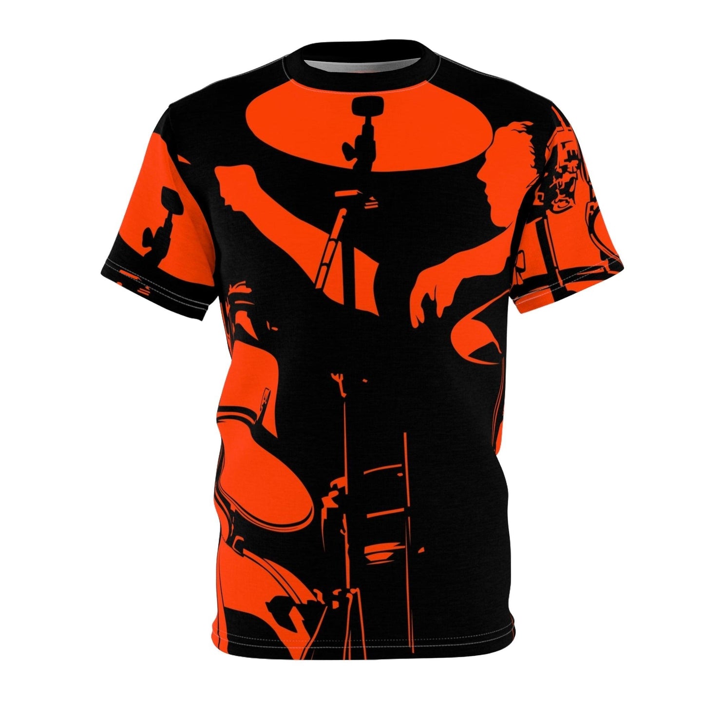 Red Black Drummer Unisex Tee - Lizard Vigilante