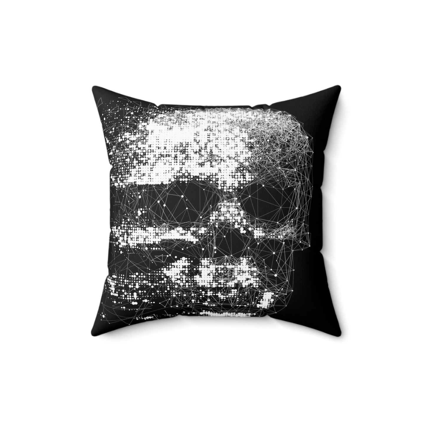 Skullvap Spun Polyester Square Pillow - Lizard Vigilante