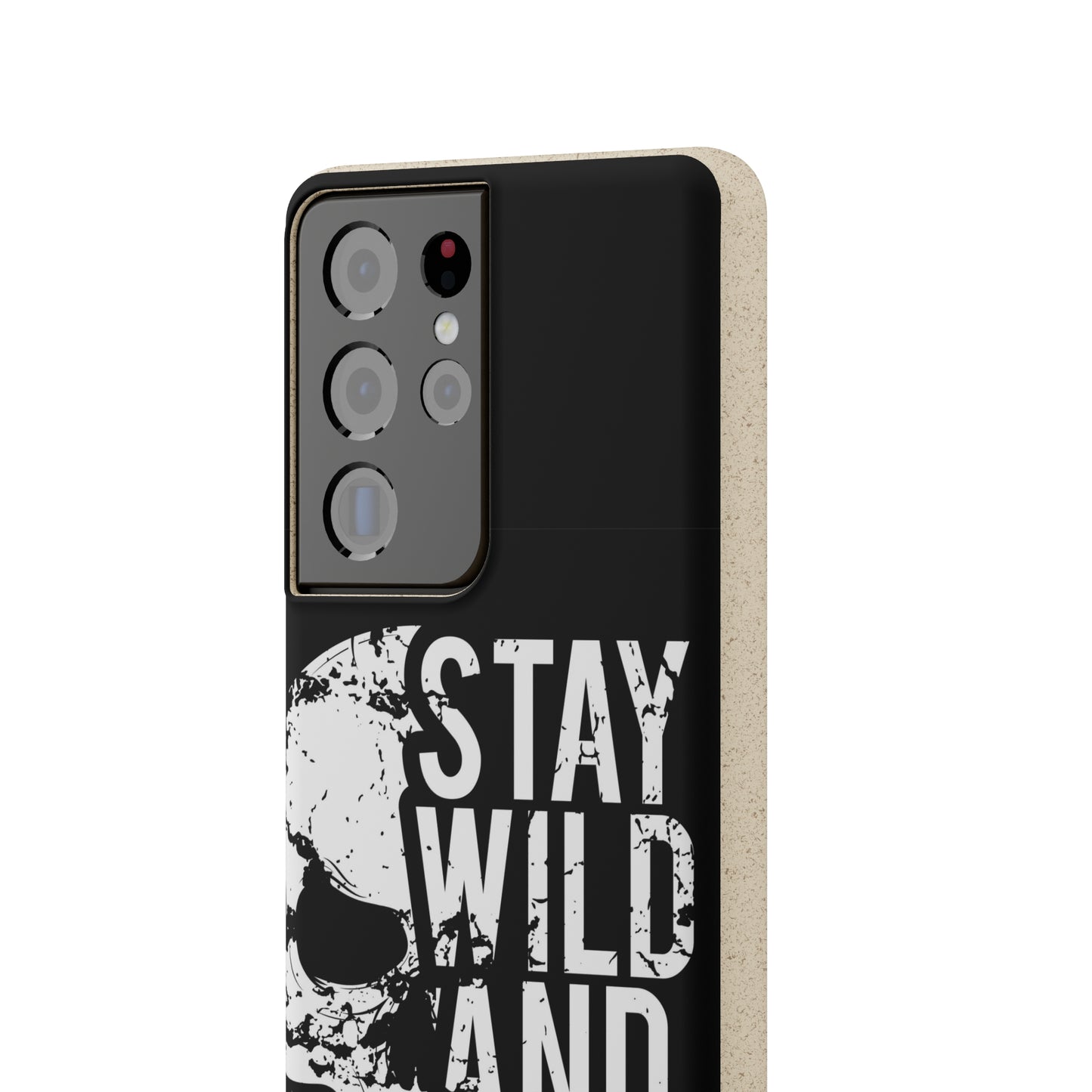 Stay Wild And Free Skull Biodegradable Cases - Lizard Vigilante