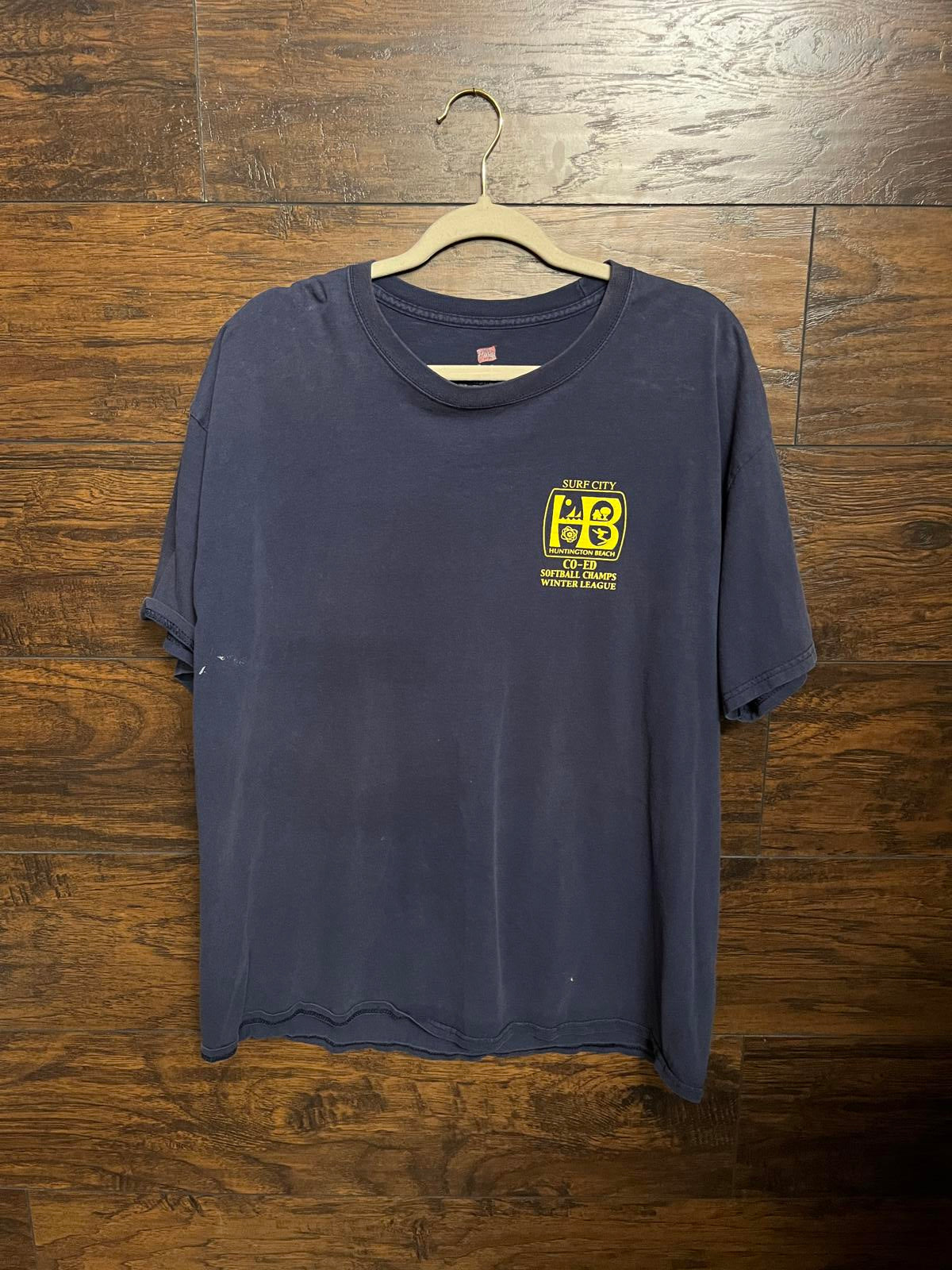 Huntington Beach City Seal Logo Vintage Surfboard / Softball