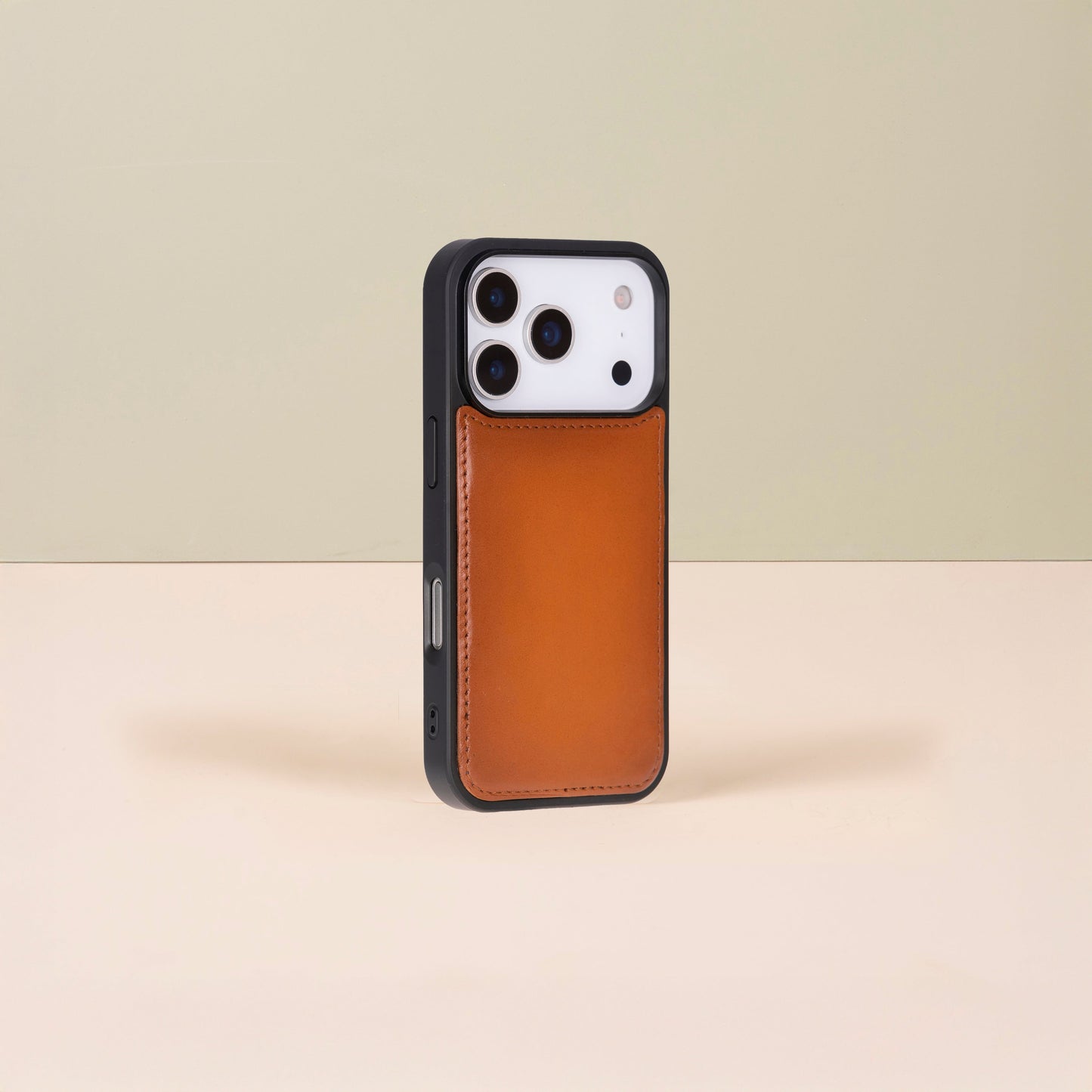Leather iPhone 17 Pro Wallet Case – Rustic Brown - Austin