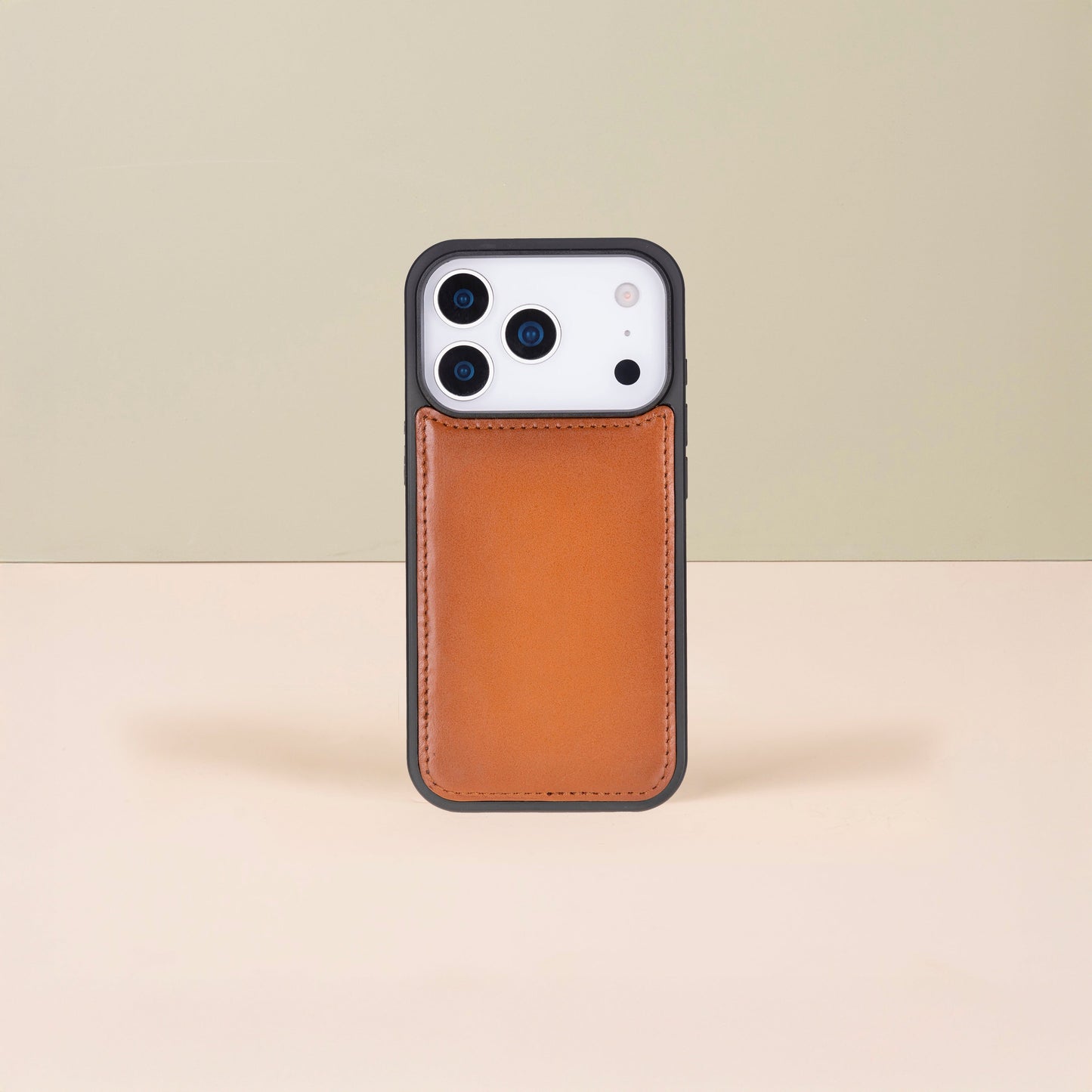Leather iPhone 17 Pro Max Wallet Case – Rustic Brown - Austin