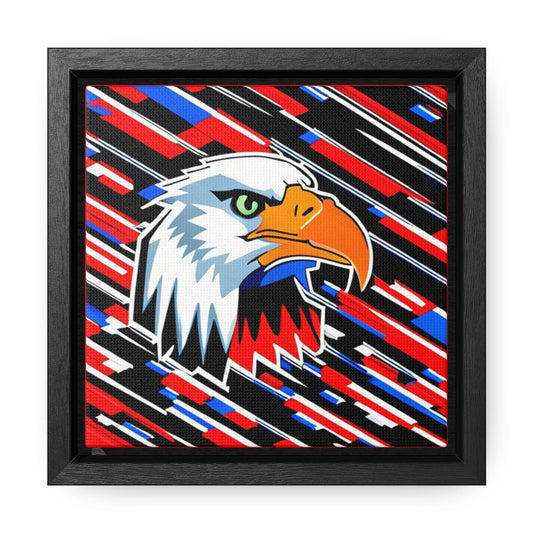 Bald Eagle Graphic Gallery Canvas Wraps, Square Frame - Lizard Vigilante