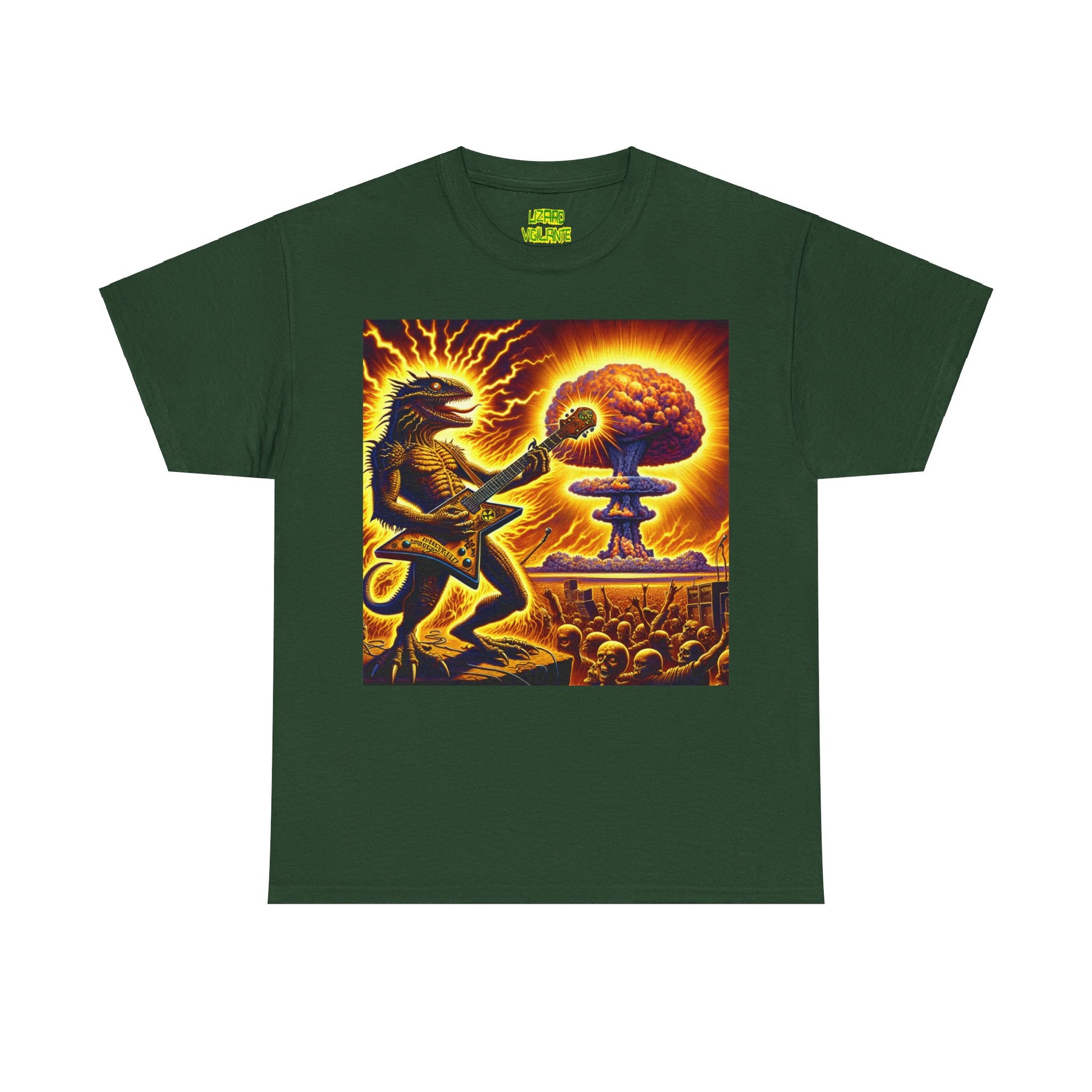 Lizard F. Bomb Unisex Heavy Cotton Tee - Premium T-Shirt from Printify - Just $25.35! Shop now at Lizard Vigilante