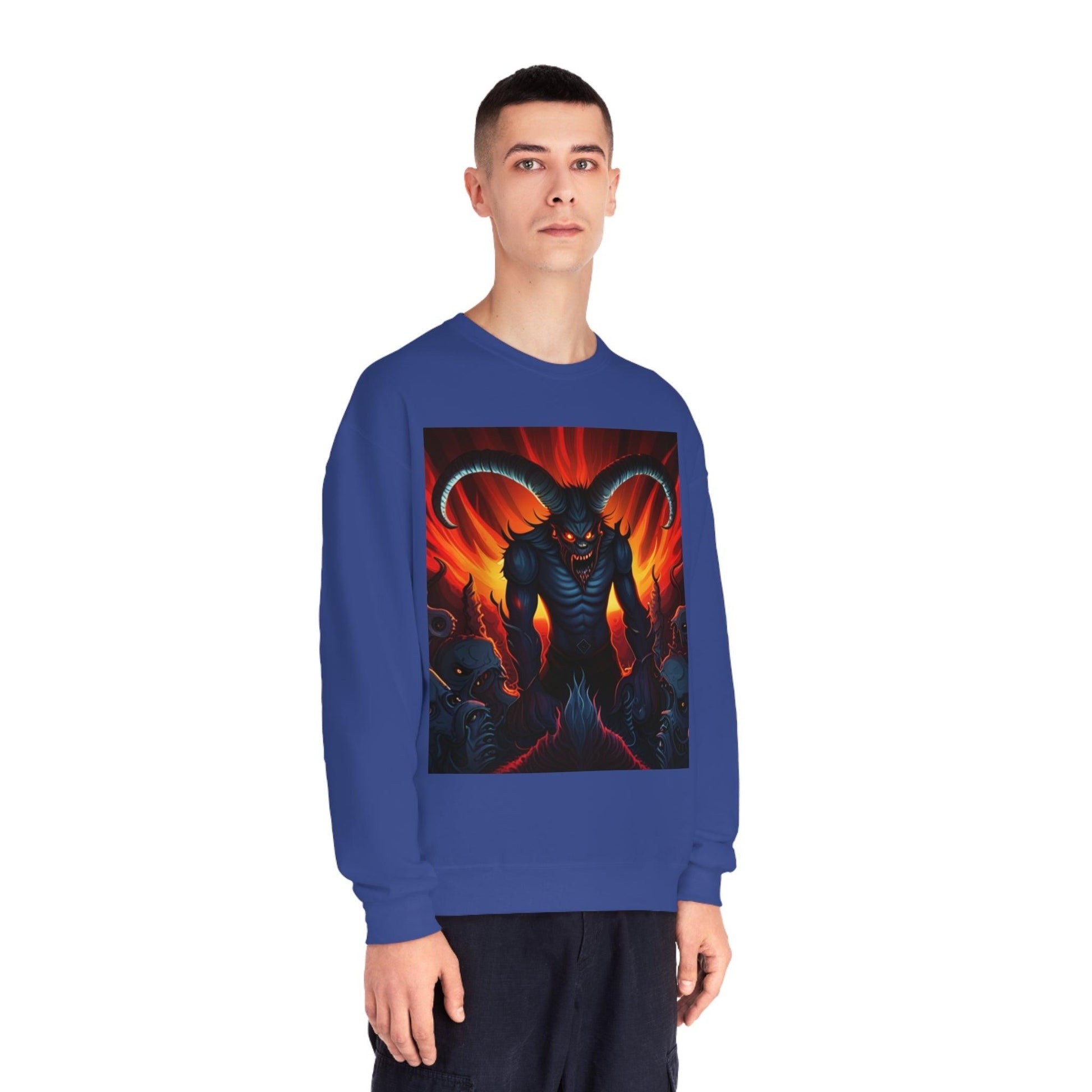 Horny Devil Unisex NuBlend® Crewneck Sweatshirt - Lizard Vigilante