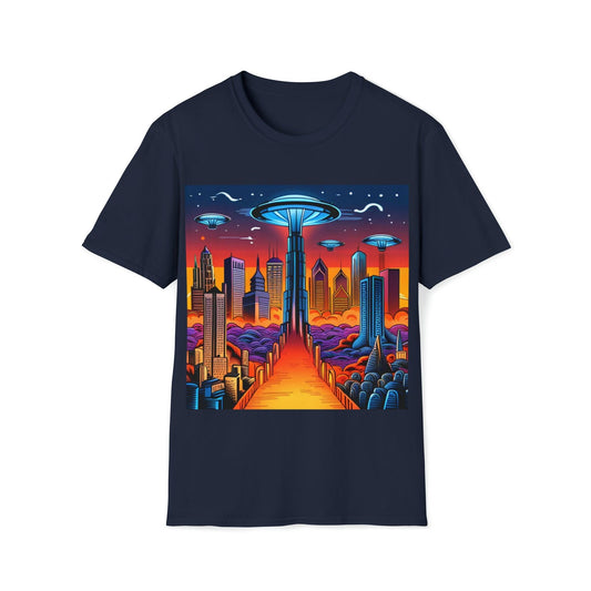 UFOCITY Unisex Softstyle T-Shirt - Lizard Vigilante
