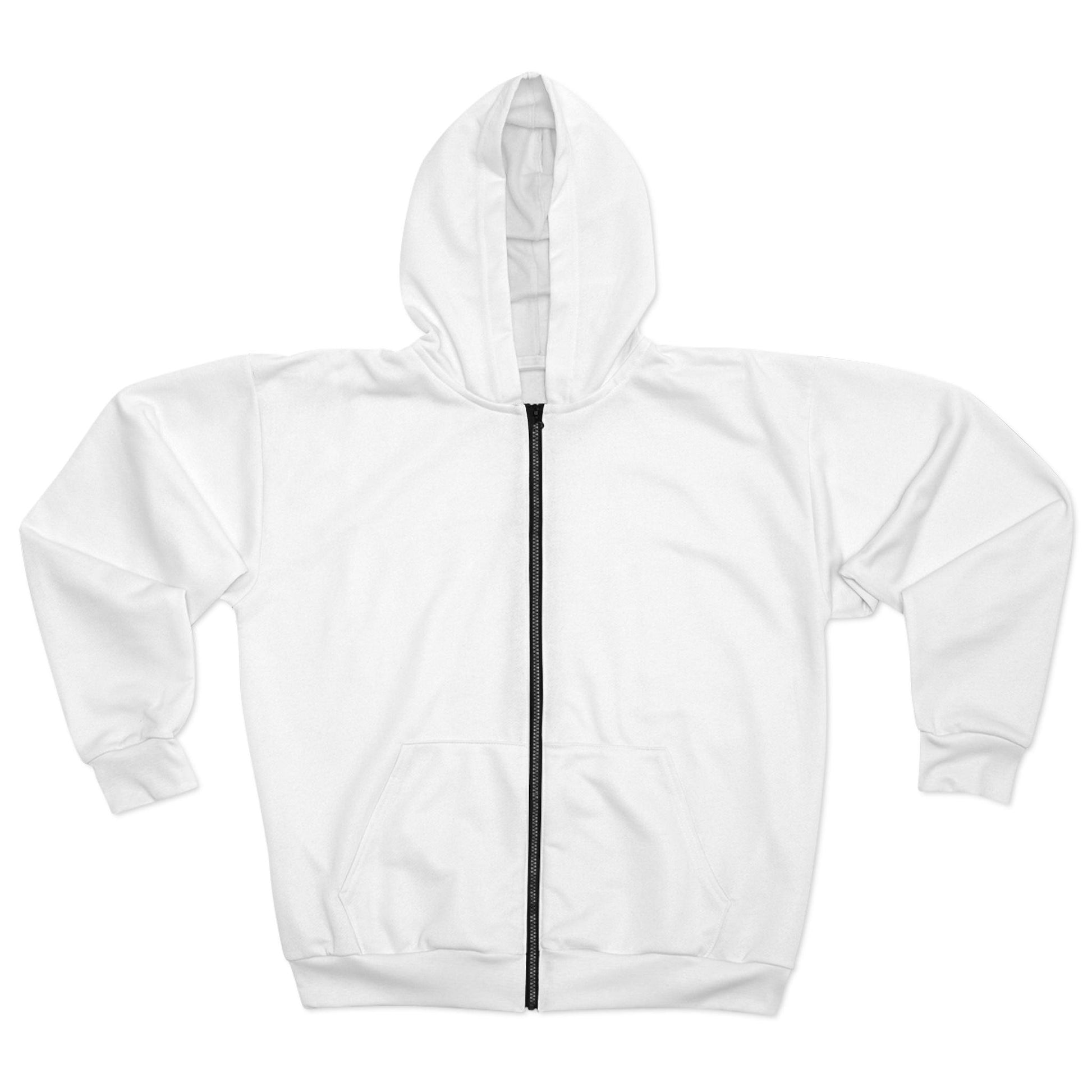 Unisex Zip Hoodie - White - Lizard Vigilante