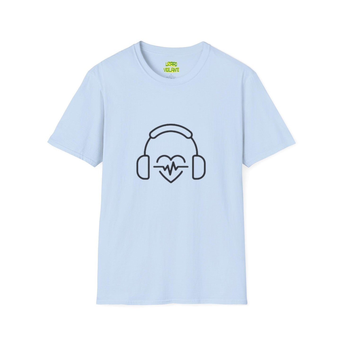 Headphone Love Unisex Softstyle T-Shirt - Lizard Vigilante