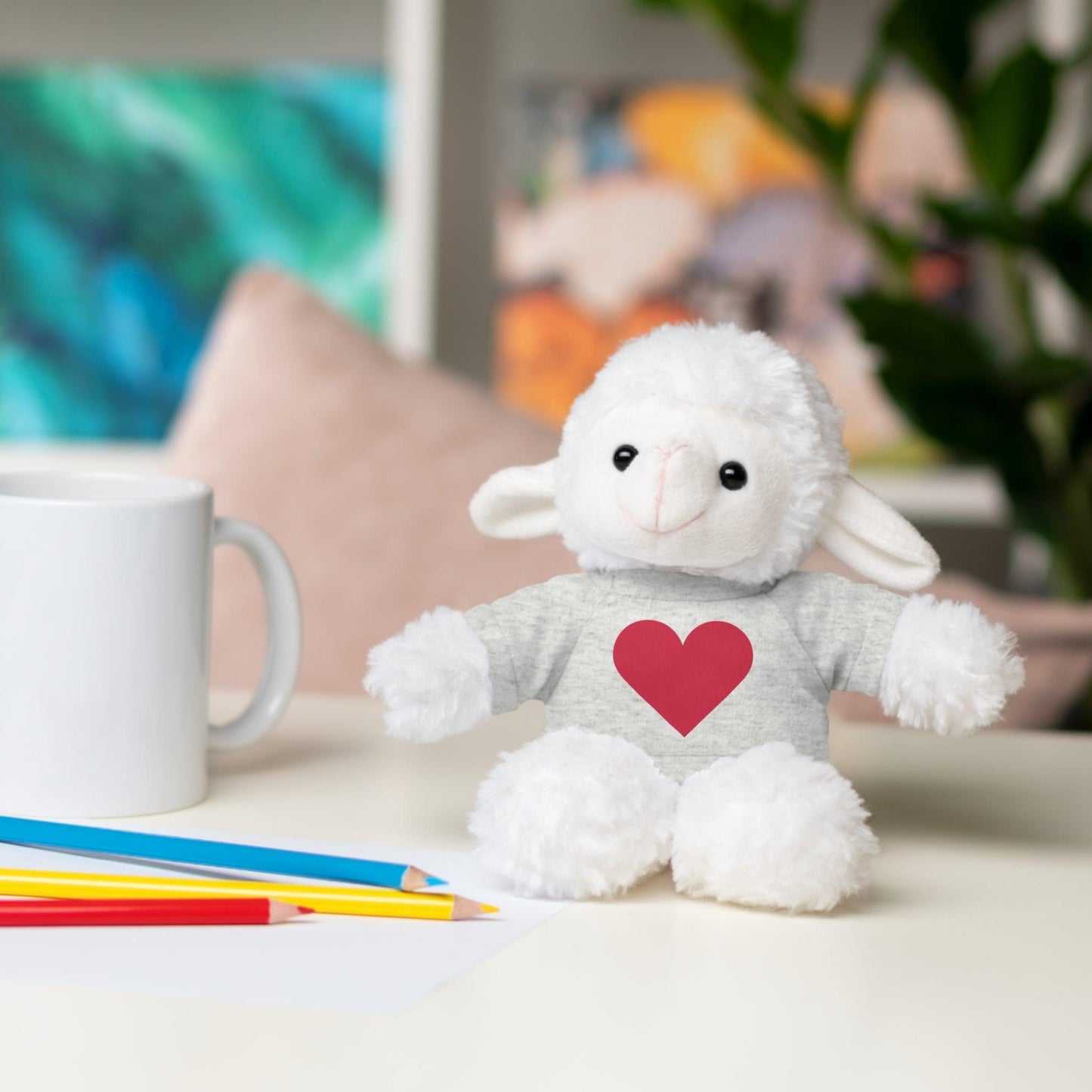 Red Heart Stuffed Animals with Tee - Lizard Vigilante