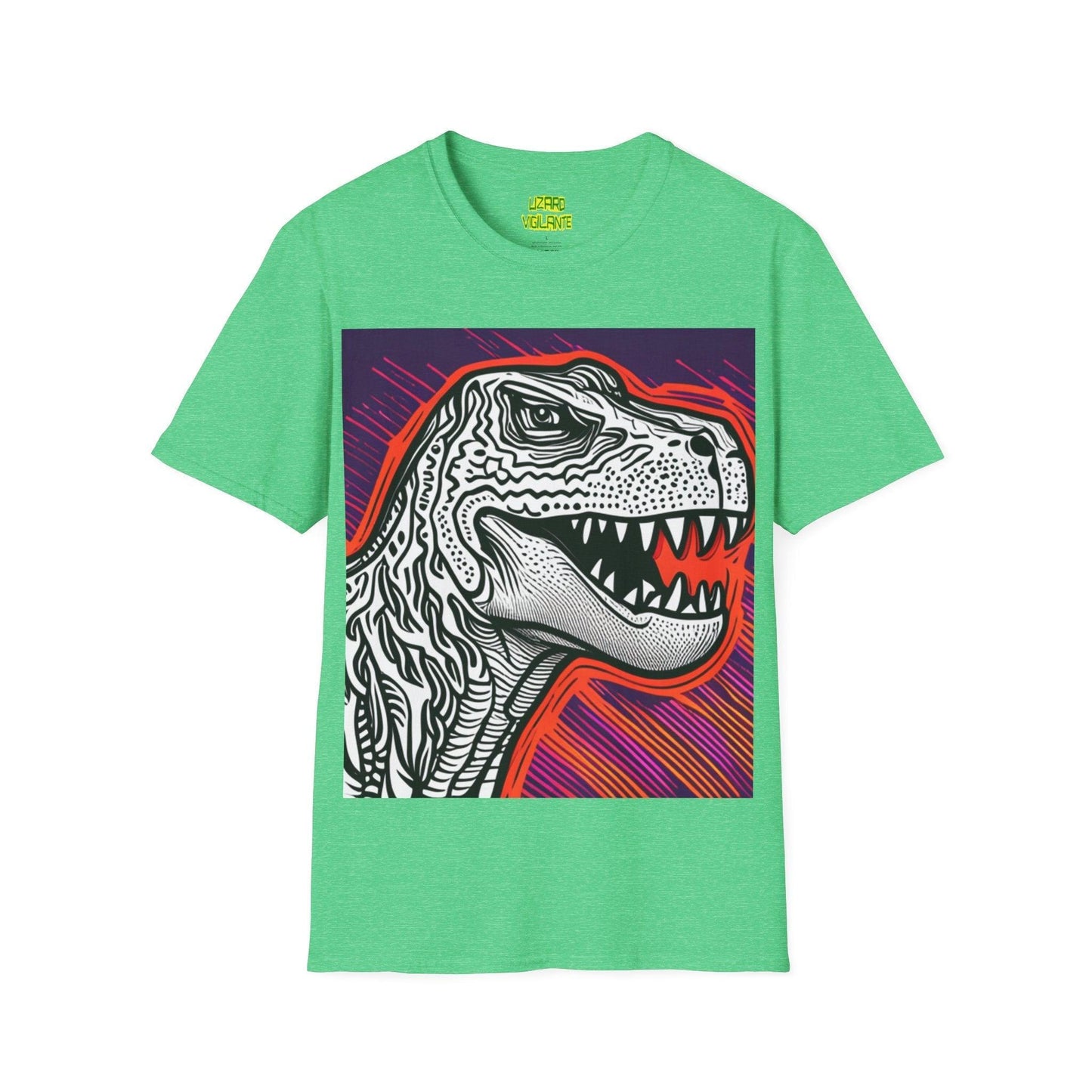 DinoGraphic Unisex Softstyle T-Shirt - Lizard Vigilante