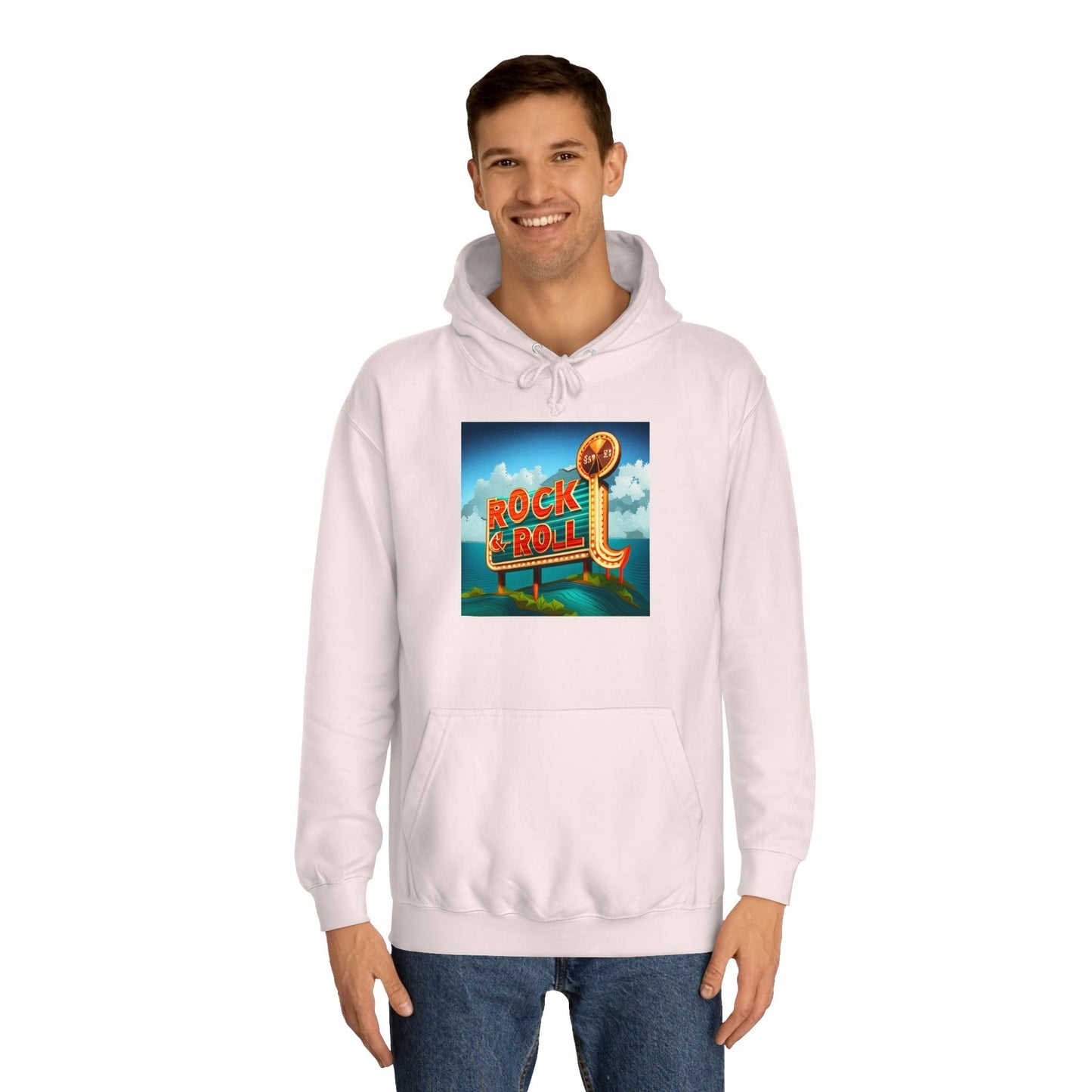 Rock & Roll Casino Unisex College Hoodie - Lizard Vigilante