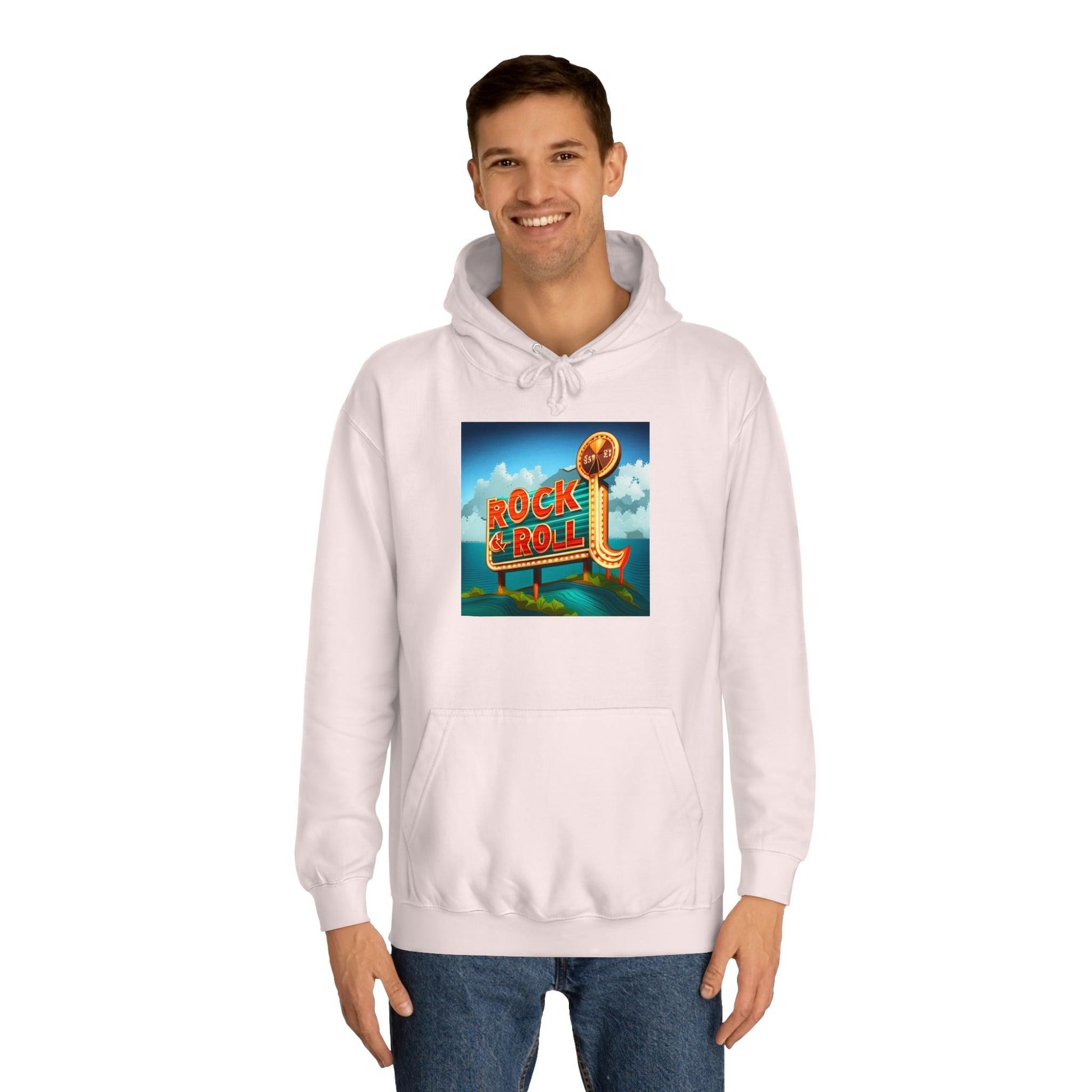 Rock & Roll Casino Unisex College Hoodie - Lizard Vigilante