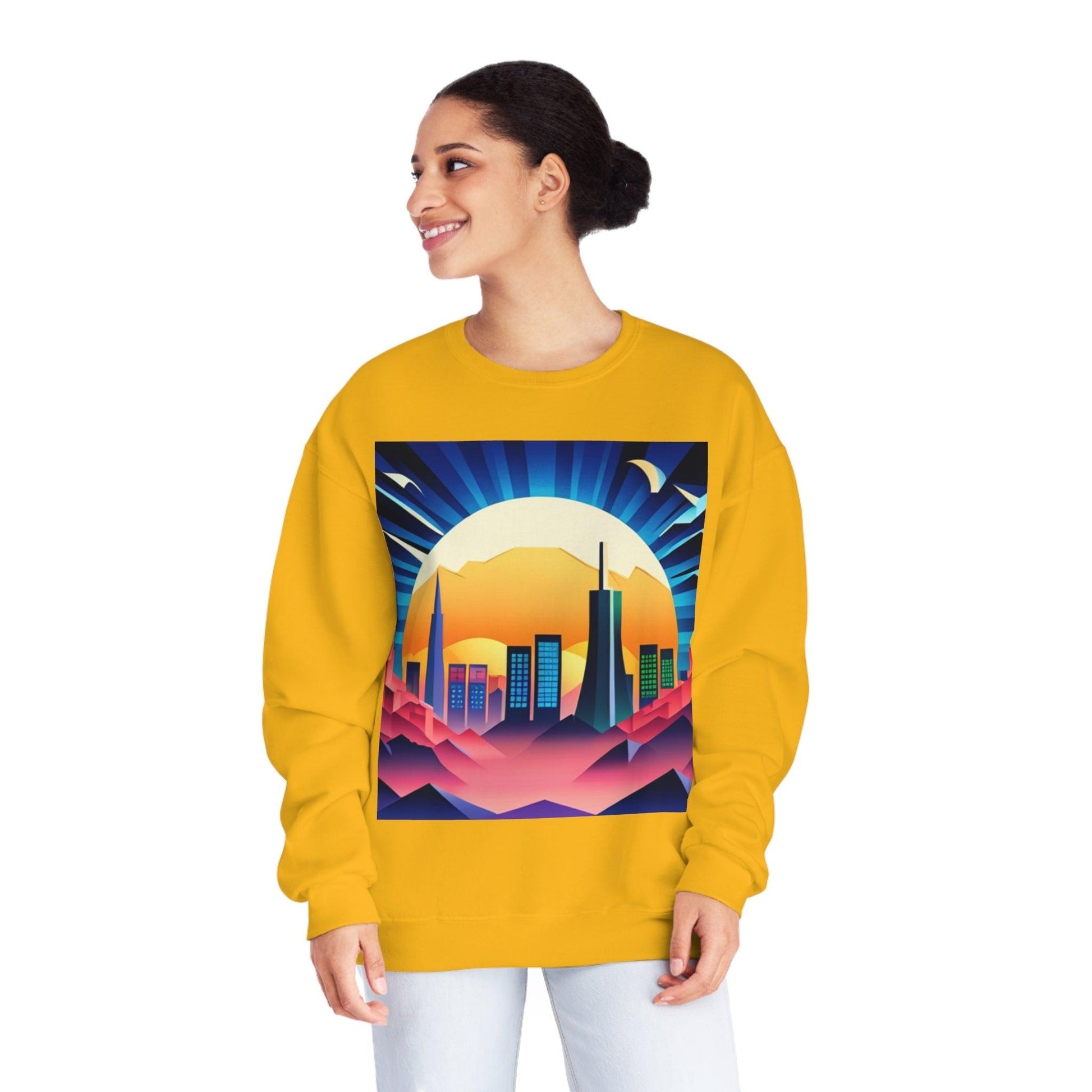 City of Futuris Unisex NuBlend® Crewneck Sweatshirt - Lizard Vigilante