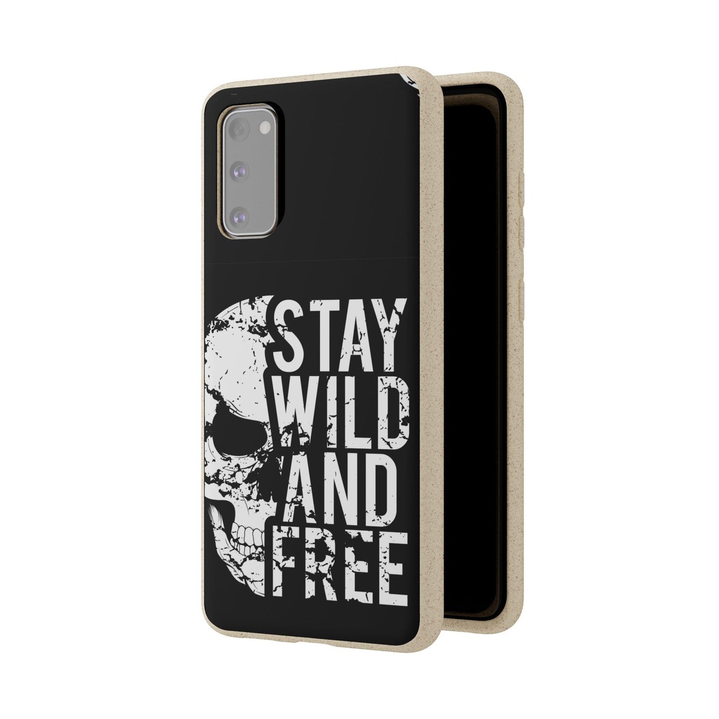 Stay Wild And Free Skull Biodegradable Cases - Lizard Vigilante