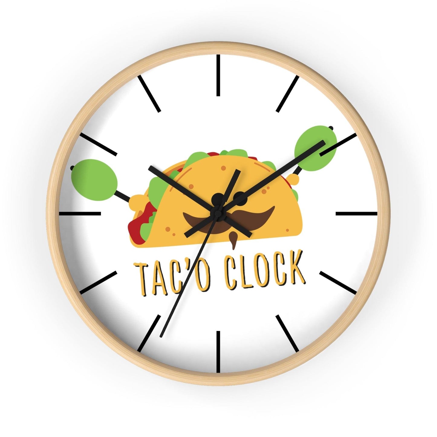 Tac'o Clock Wall Clock - Lizard Vigilante