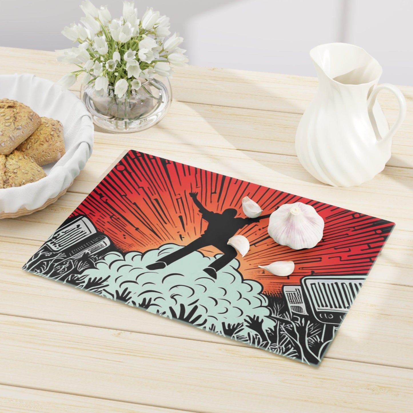 Metal Concert Cutting Board - Lizard Vigilante